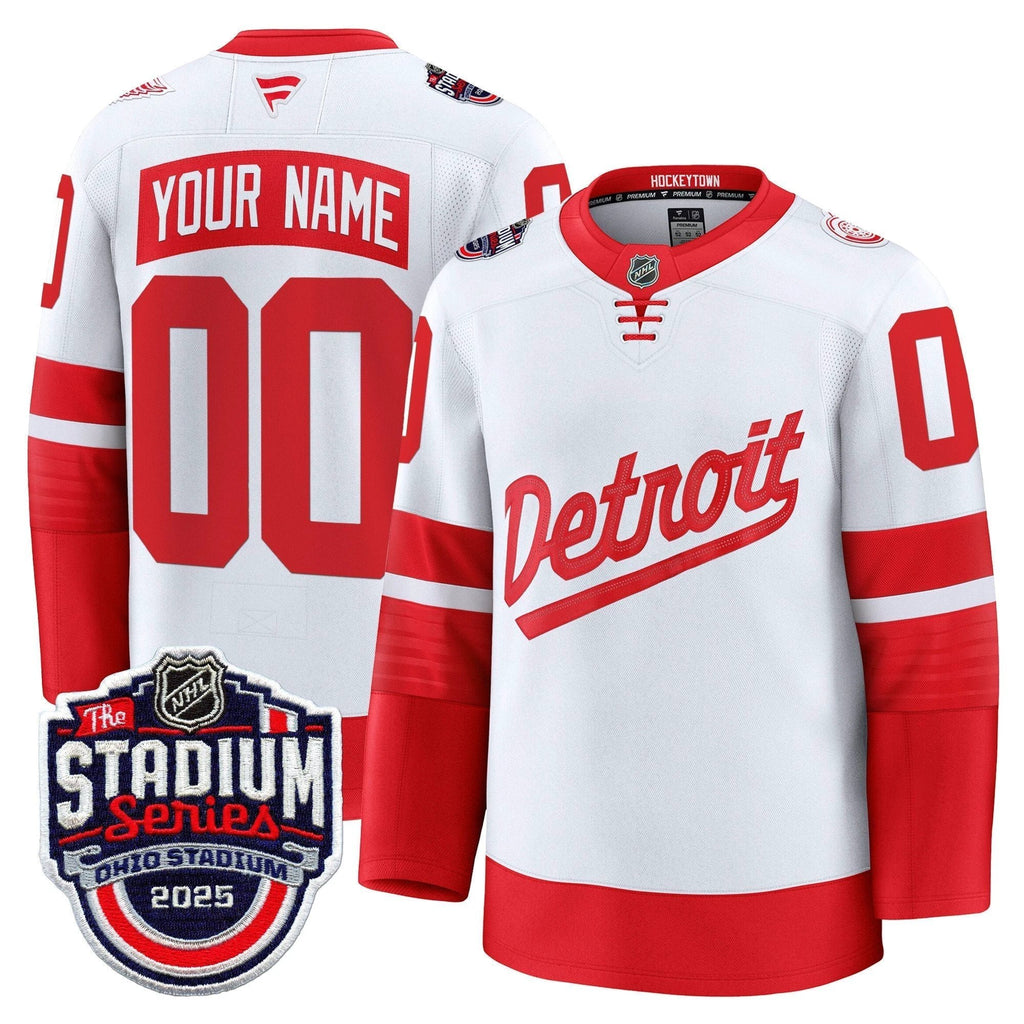 Detroit Red Wings 2025 Stadium Series Premium Custom Jersey - All Stitched by Detroit Red Wings