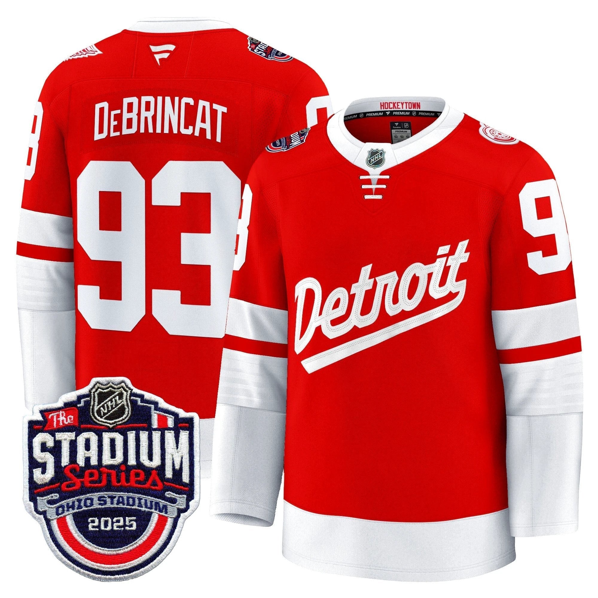 Men's Detroit Red Wings 2025 Stadium Series Premium Jersey - All Stitched by Detroit Red Wings