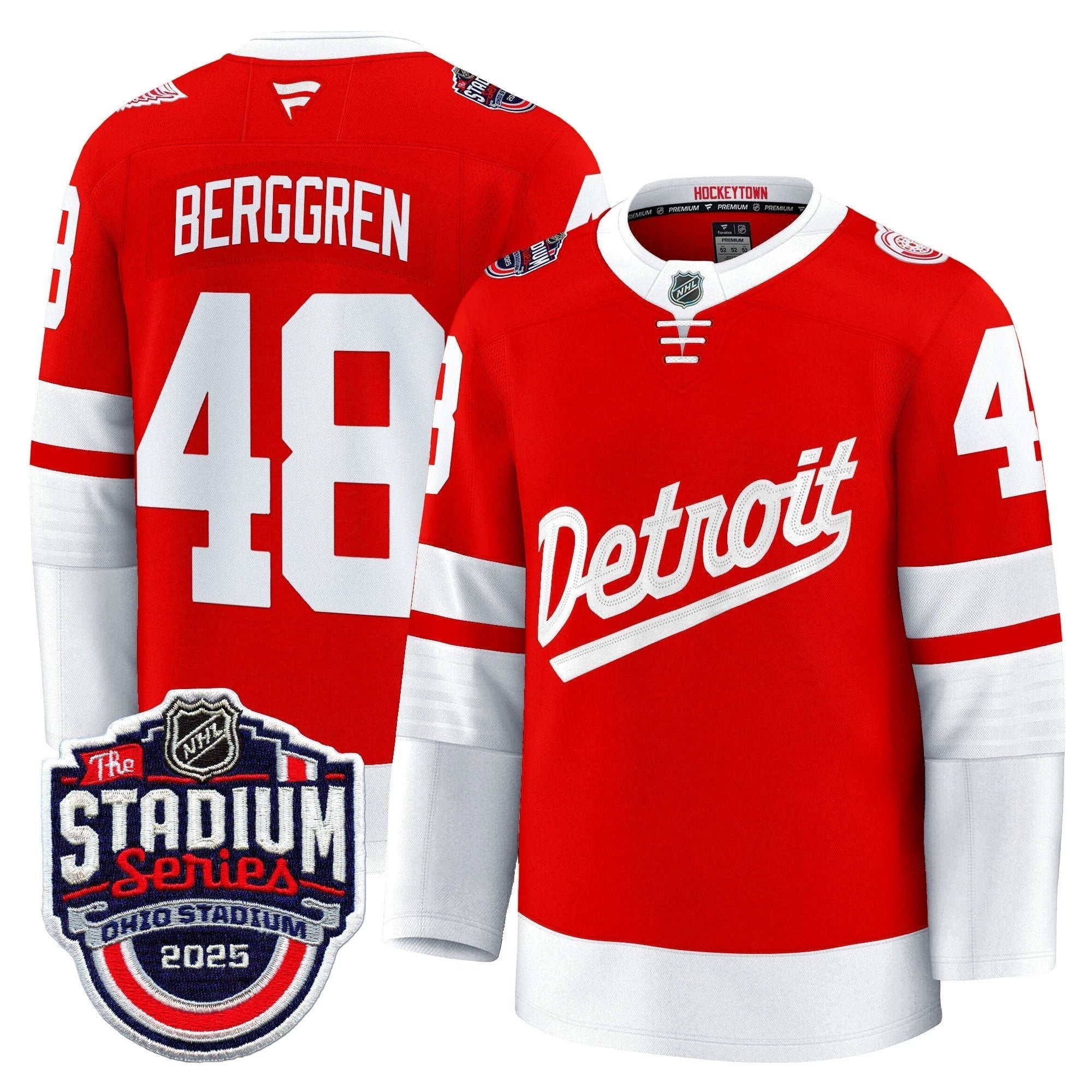 Men's Detroit Red Wings 2025 Stadium Series Premium Jersey - All Stitched by Detroit Red Wings