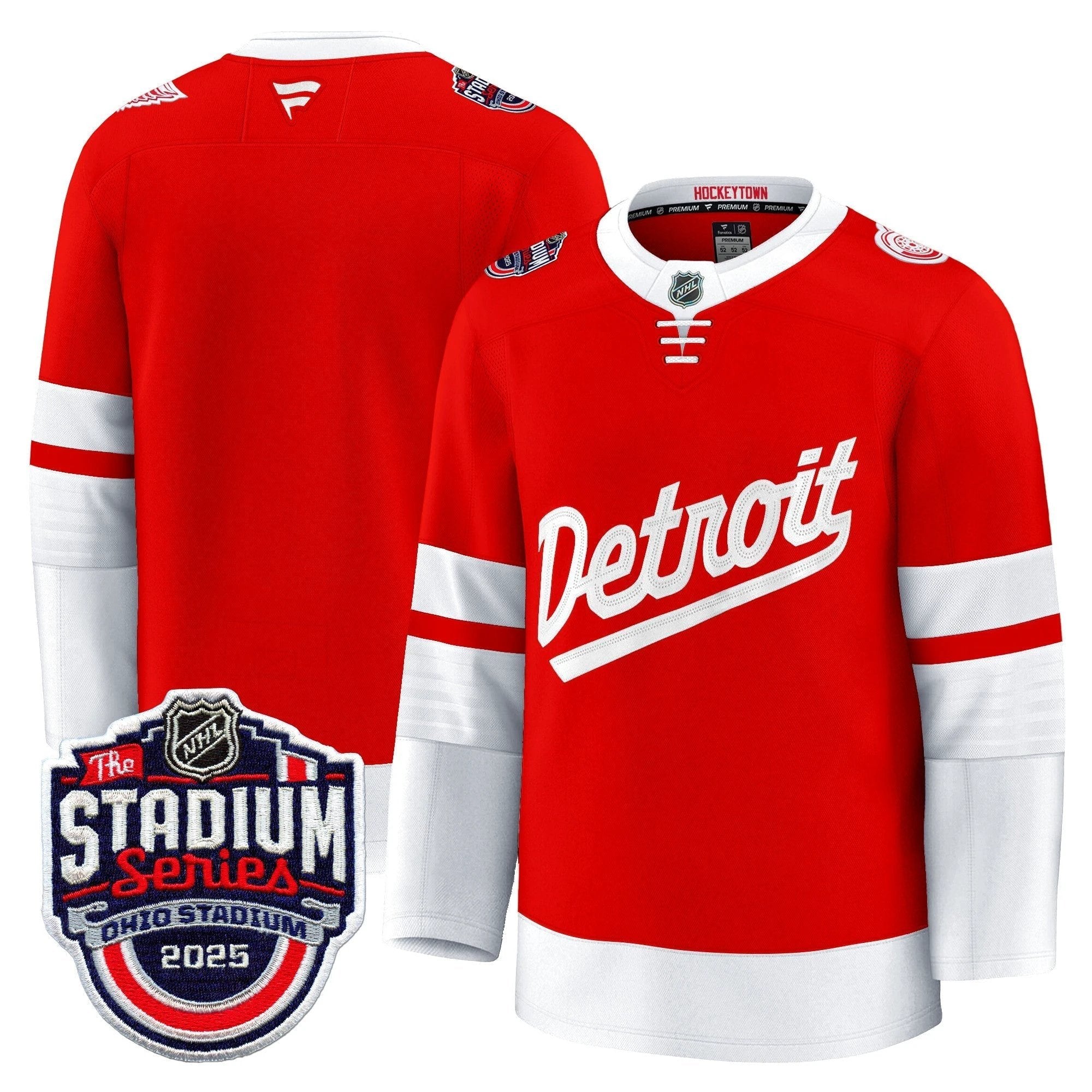 Men's Detroit Red Wings 2025 Stadium Series Premium Jersey - All Stitched by Detroit Red Wings