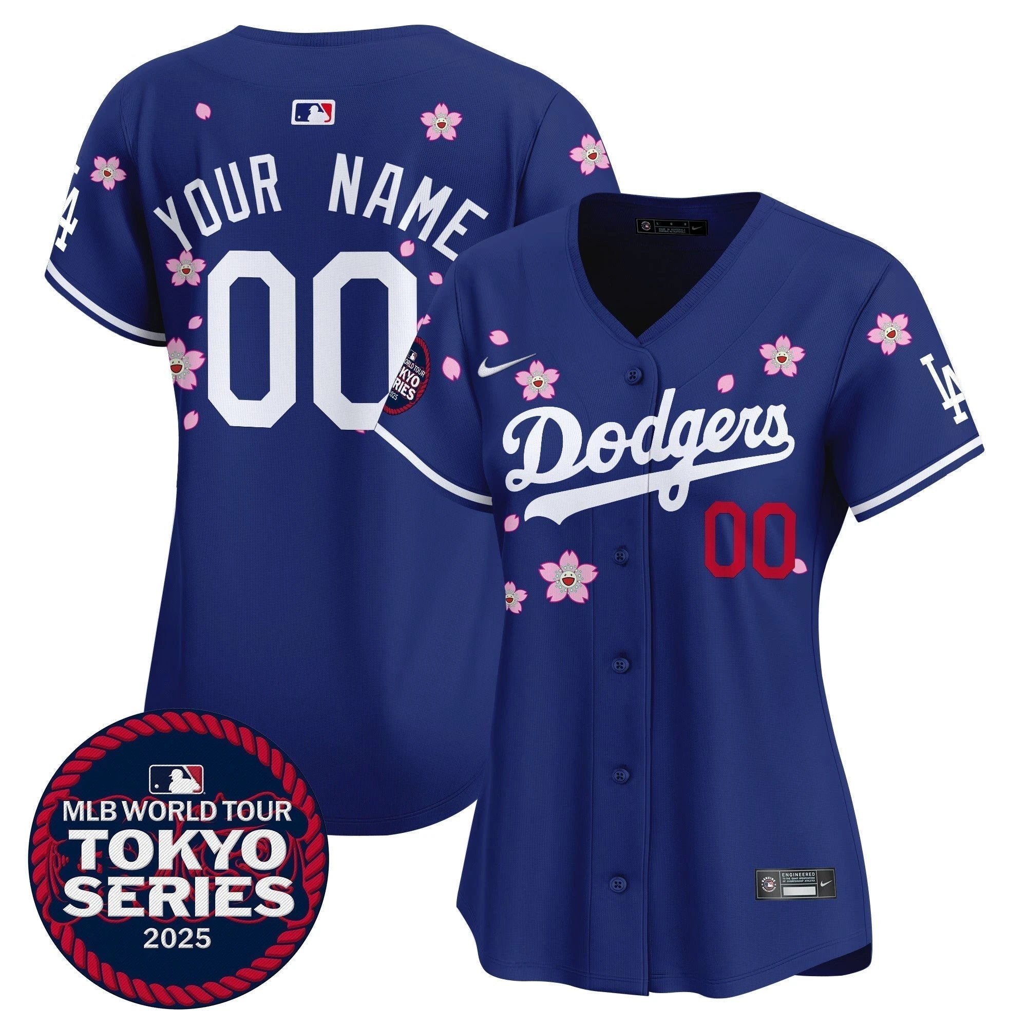 Dodgers Tokyo Series 2025 Vapor Premier Elite Custom Jersey - Stitched by Los Angeles Dodgers