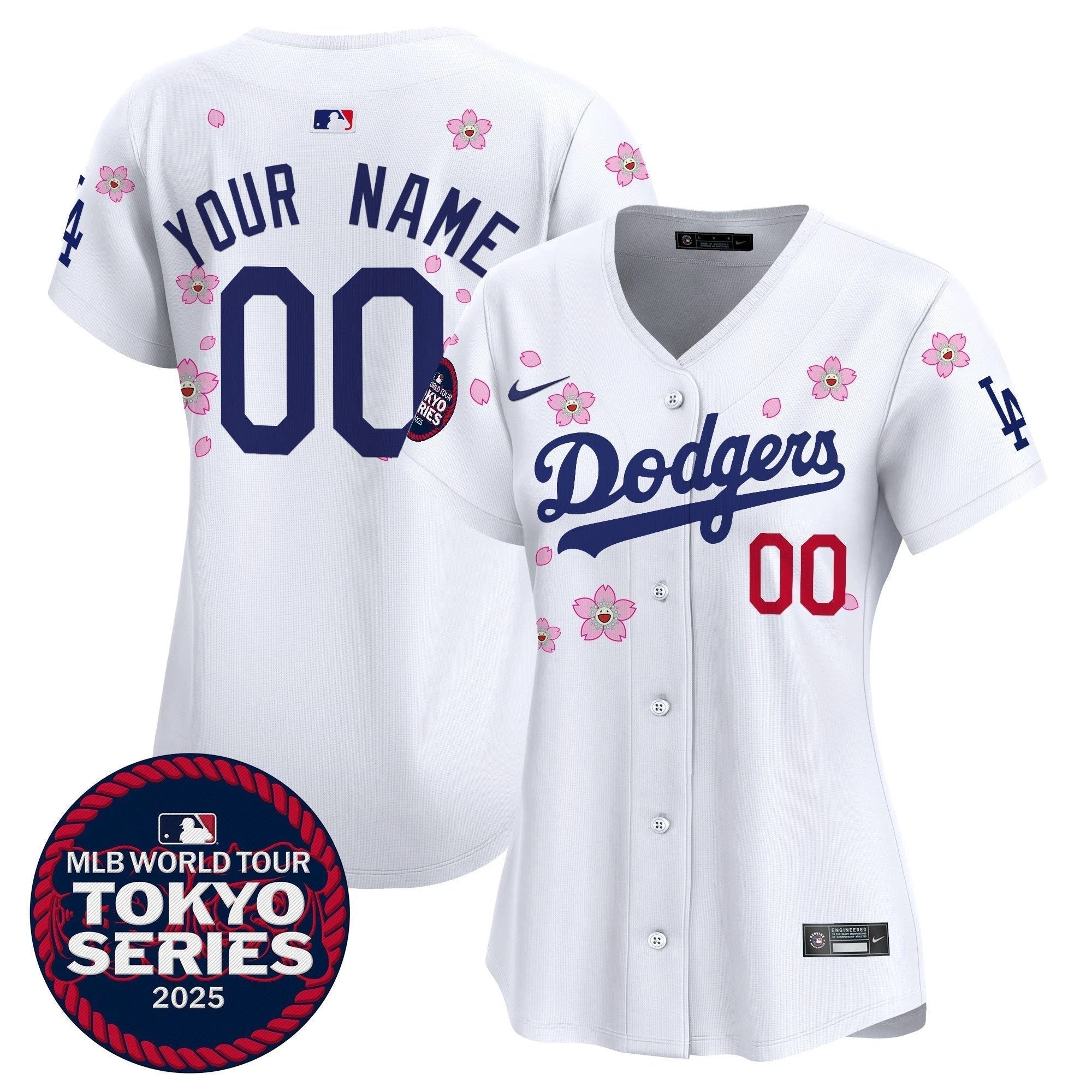 Dodgers Tokyo Series 2025 Vapor Premier Elite Custom Jersey - Stitched by Los Angeles Dodgers