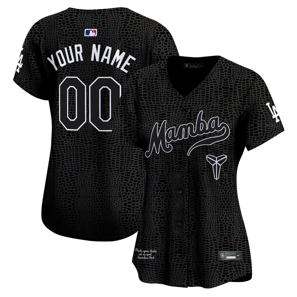 Dodgers Kobe Bryant Mamba Vapor Premier Limited Custom Jersey - All Stitched by Los Angeles Dodgers
