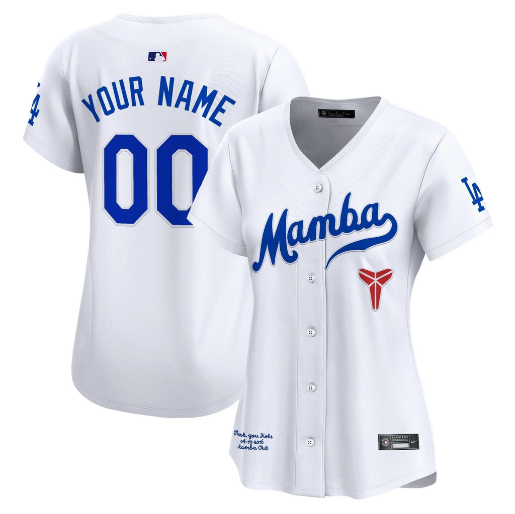 Dodgers Kobe Bryant Mamba Vapor Premier Limited Custom Jersey - All Stitched by Los Angeles Dodgers