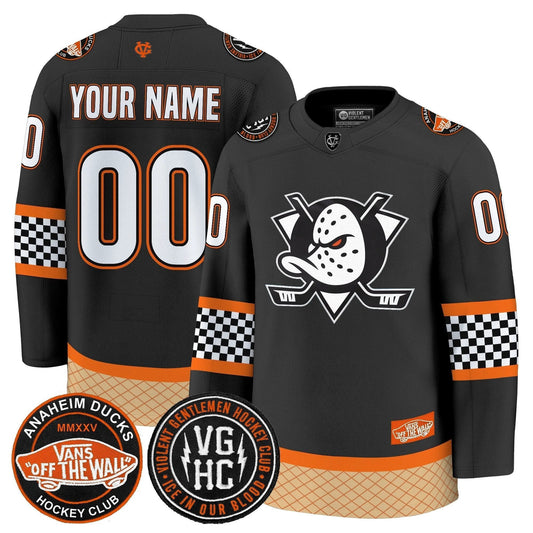 Anaheim Ducks Checkerboard 2025 Premium Custom Jersey - All Stitched by ecomsmiracle