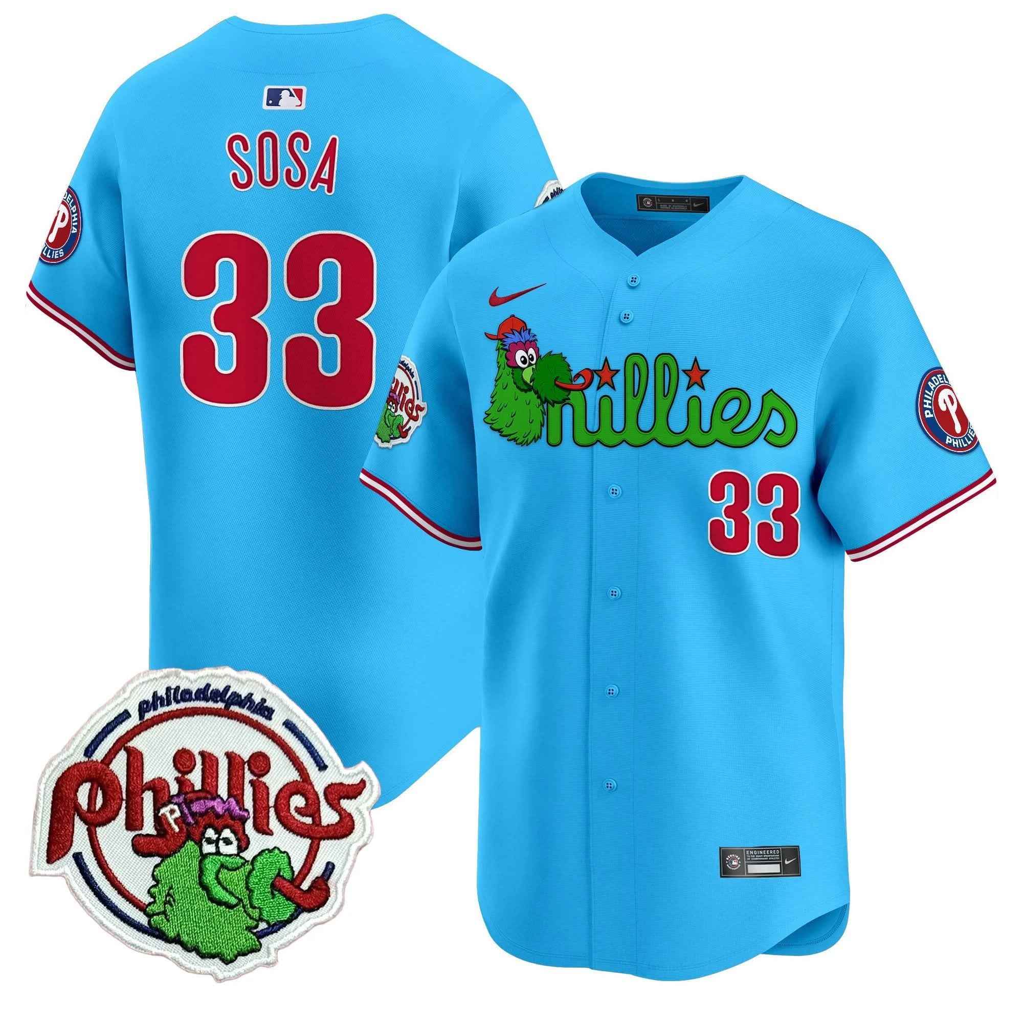 PP Phanatic Patch Vapor Premier Limited Jersey V3 - All Stitched by Philadelphia Phillies