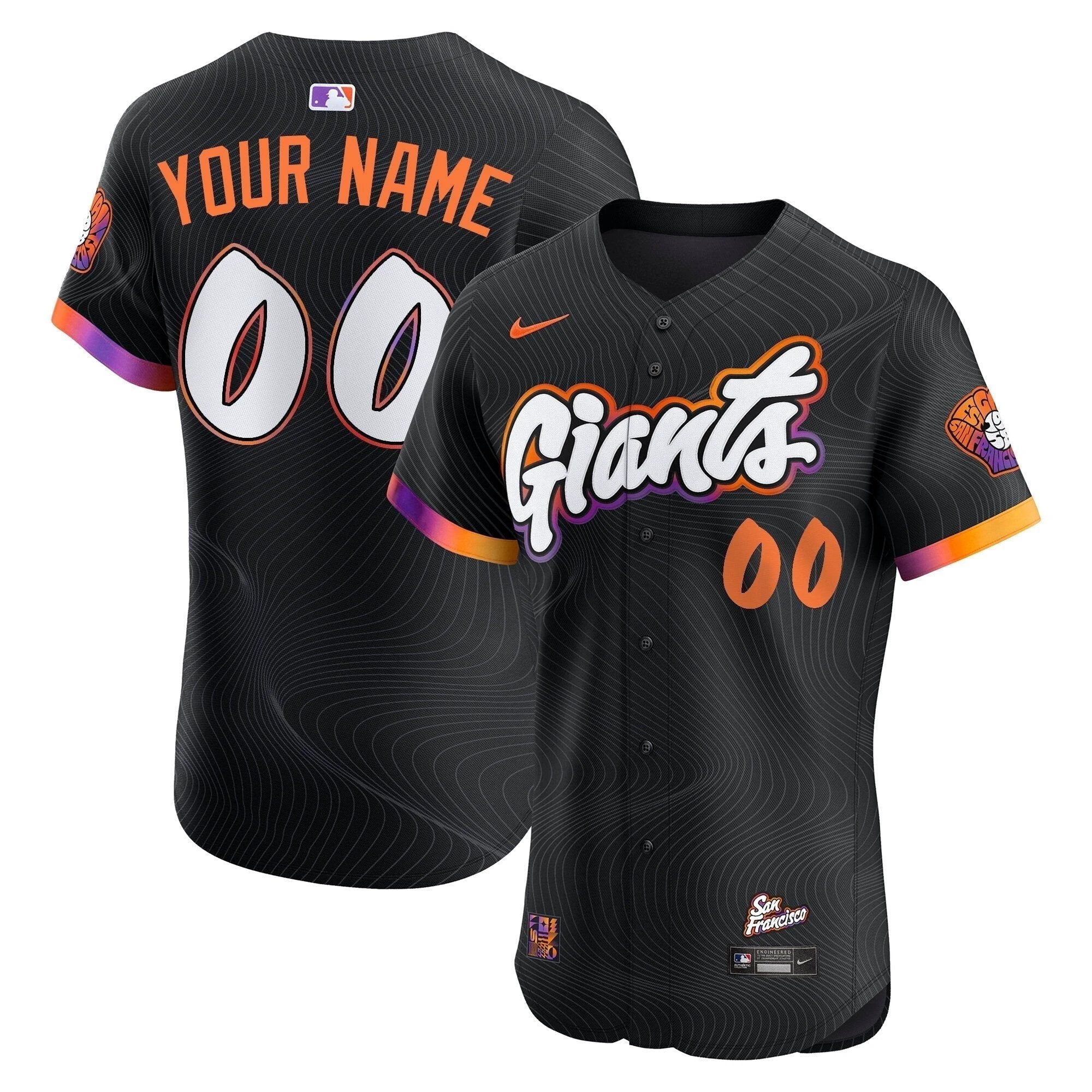 San Francisco Giants 2025 City Connect Vapor Premier Elite Custom Jersey - All Stitched by San Francisco Giants