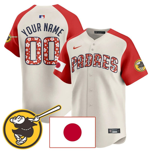 Custom San Diego Padres Japanese Heritage Jersey - All Stitched by Sundaygearus