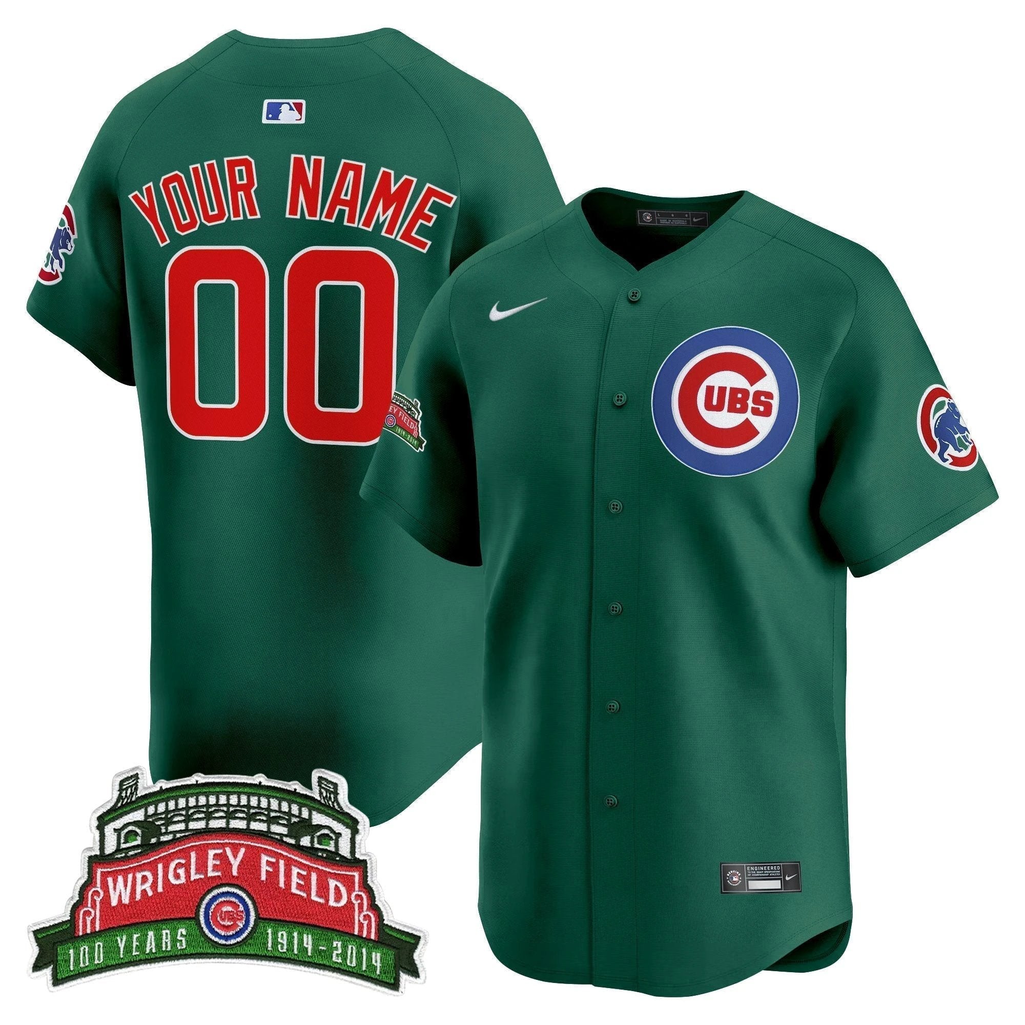 Chicago Cubs Wrigley Field Style Vapor Premier Limited Custom Jersey - All Stitched by Sundaygearus
