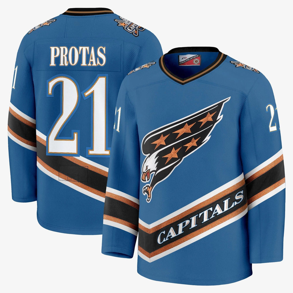 Men Washington Capitals Screaming Eagle Jersey Collection (1995-2024) - All Stitched by Washington Capitals