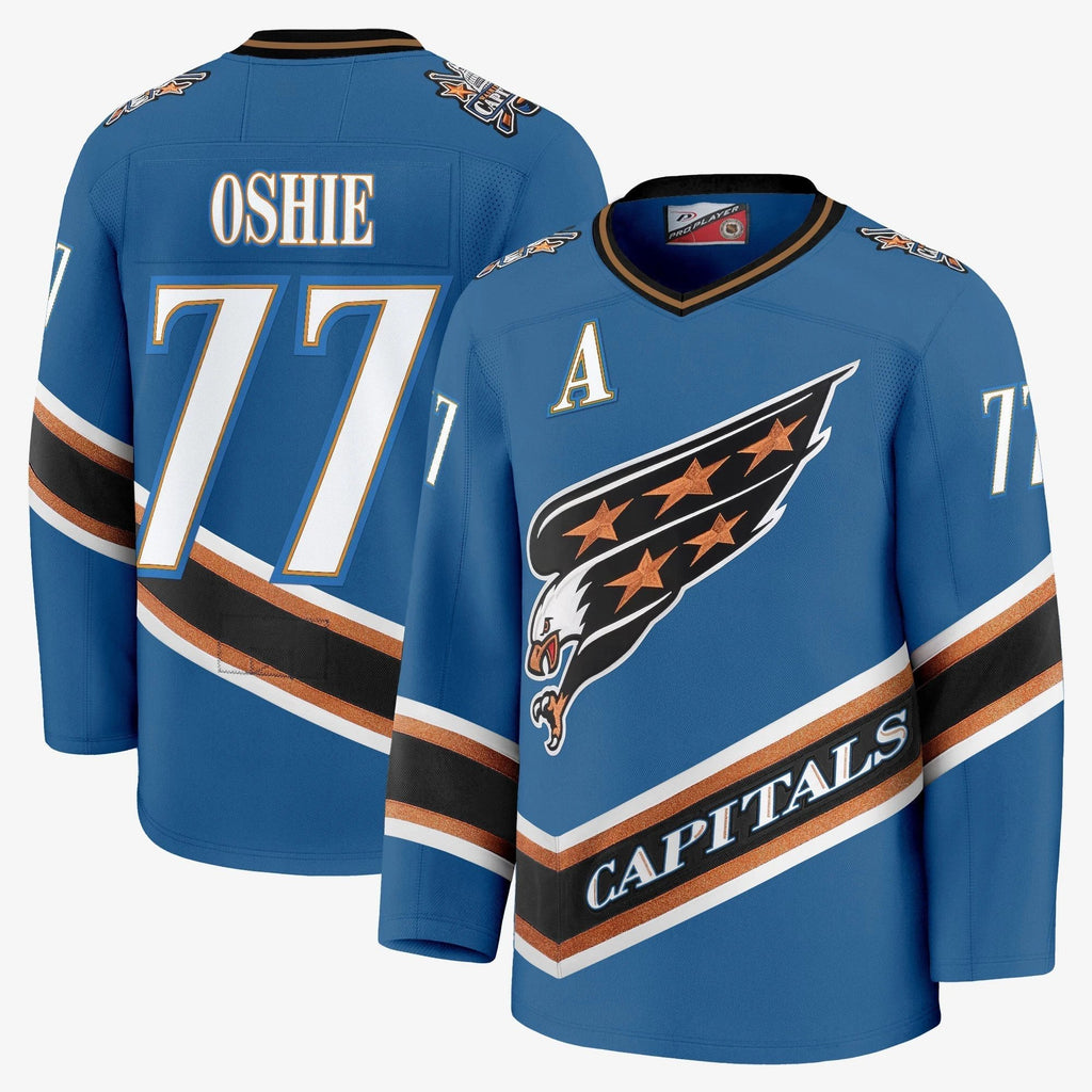 Men Washington Capitals Screaming Eagle Jersey Collection (1995-2024) - All Stitched by Washington Capitals