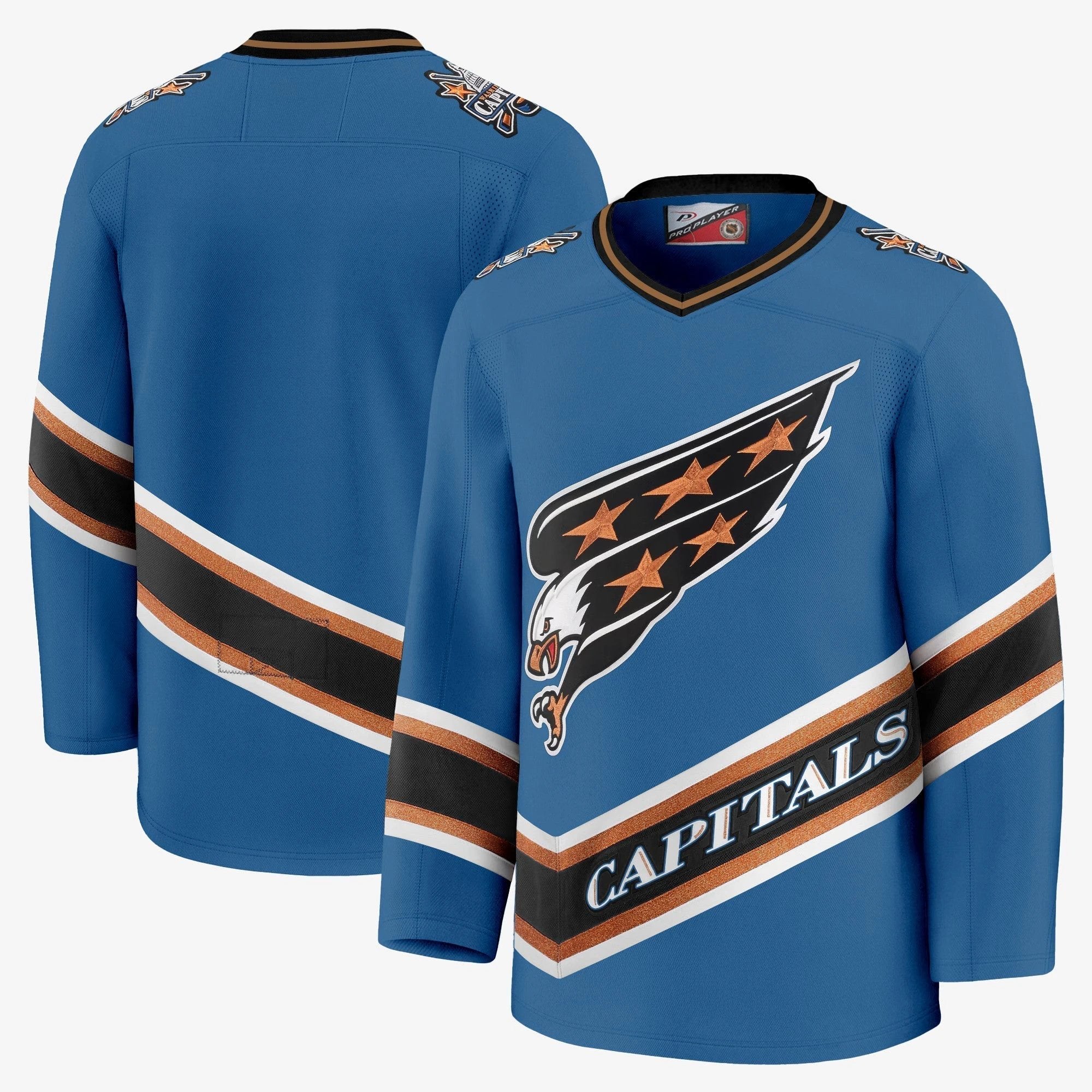 Men Washington Capitals Screaming Eagle Jersey Collection (1995-2024) - All Stitched by Washington Capitals