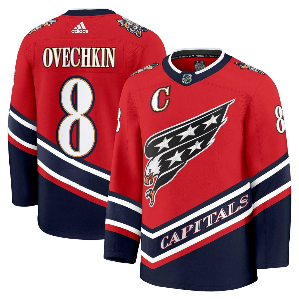 Men Washington Capitals Screaming Eagle Jersey Collection (1995-2024) - All Stitched by Washington Capitals