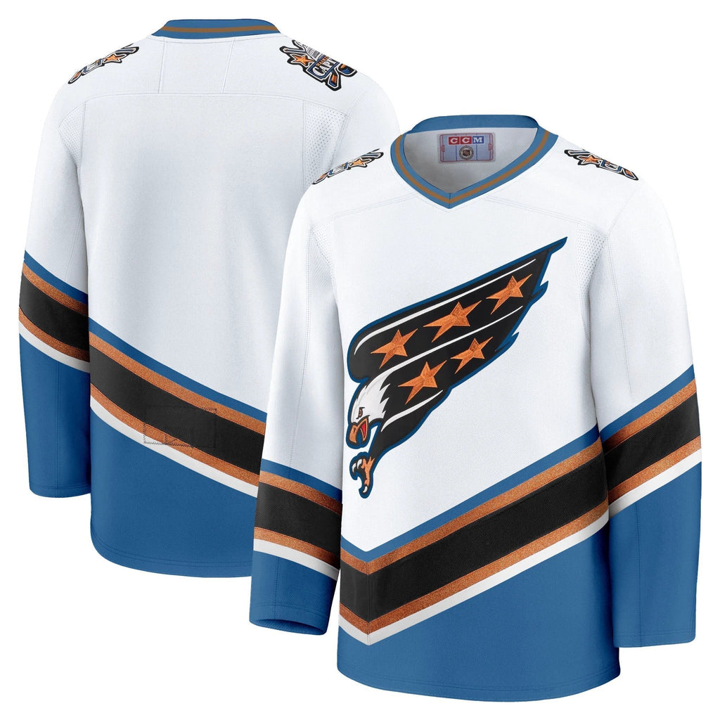 Men Washington Capitals Screaming Eagle Jersey Collection (1995-2024) - All Stitched by Washington Capitals