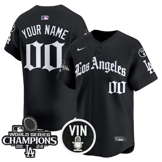 Dodgers 2025 LA Gothic Style Vapor Premier Limited Custom Jersey - All Stitched by Los Angeles Dodgers
