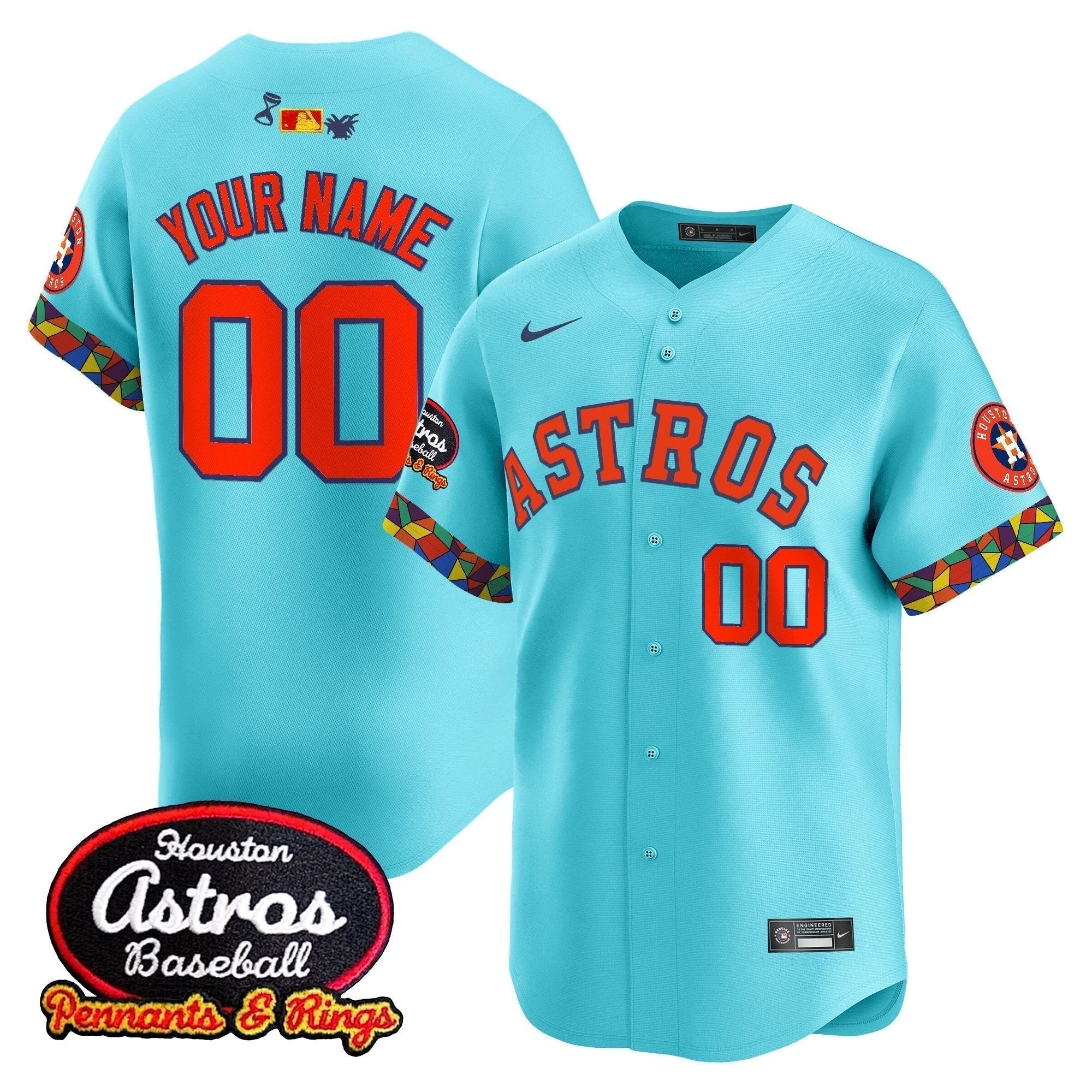 Houston Astros x El Tiempo Cantina Vapor Premier Limited Custom Jersey - All Stitched by Houston Astros