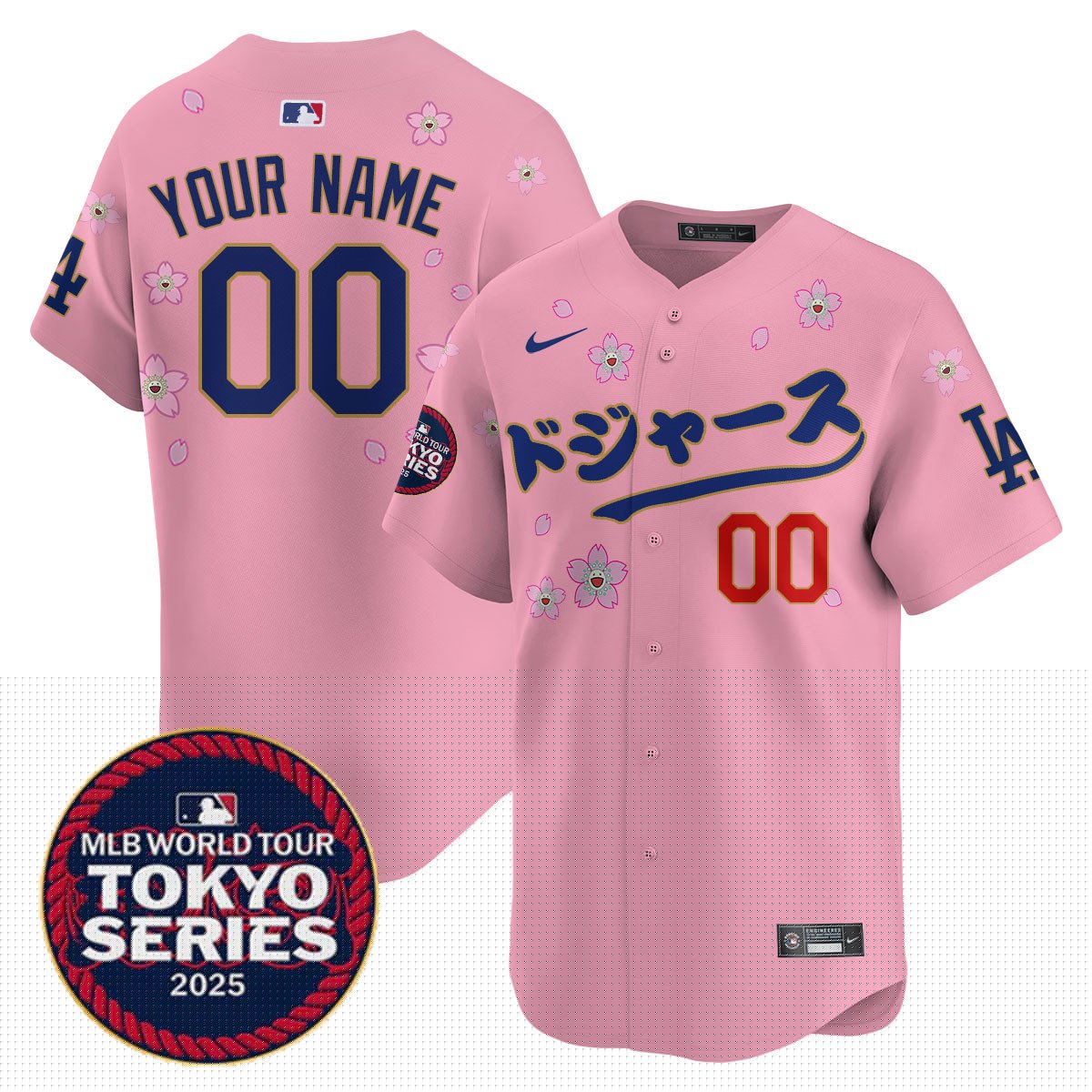 Custom Los Angeles Dodgers Tokyo Series 2025 Vapor Limited Jersey N6 - Stitched by Los Angeles Dodgers