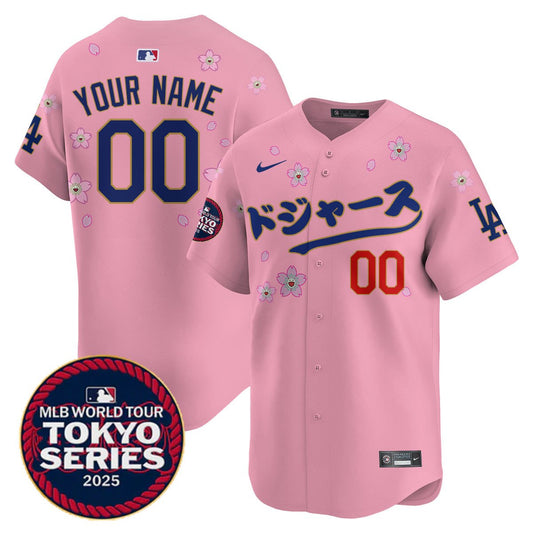 Custom Los Angeles Dodgers Tokyo Series 2025 Vapor Limited Jersey N6 - Stitched by Los Angeles Dodgers
