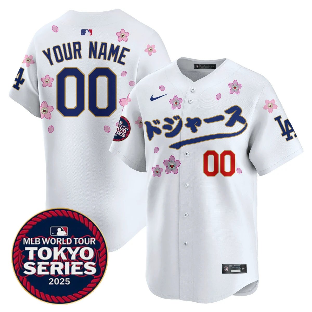 Custom Los Angeles Dodgers Tokyo Series 2025 Vapor Limited Jersey N6 - Stitched by Los Angeles Dodgers