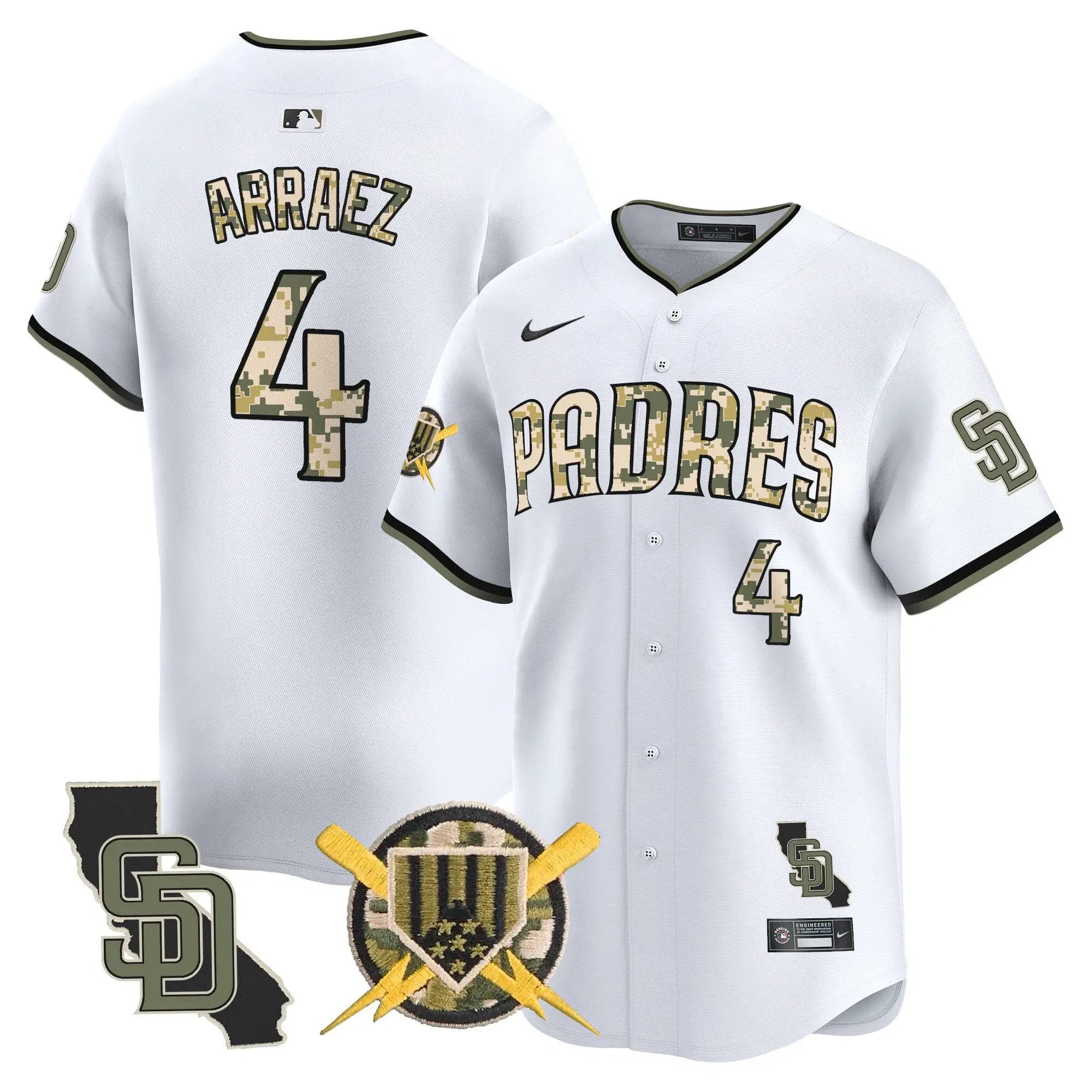 Padres Armed Forces Day Vapor Premier Limited Jersey - All Stitched by Digigearus