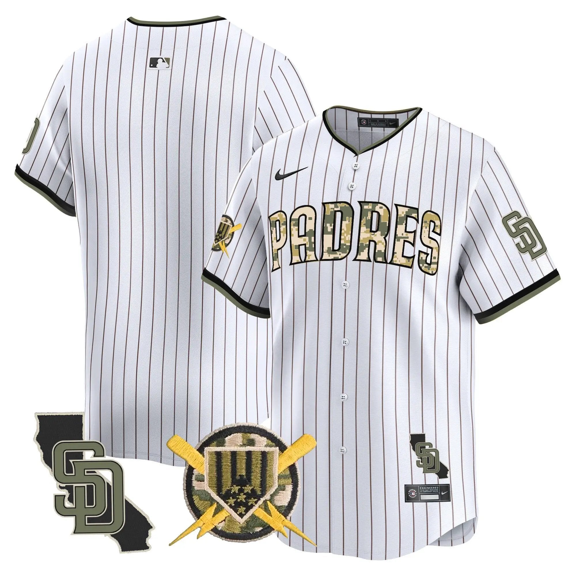 Padres Armed Forces Day Vapor Premier Limited Jersey - All Stitched by Digigearus