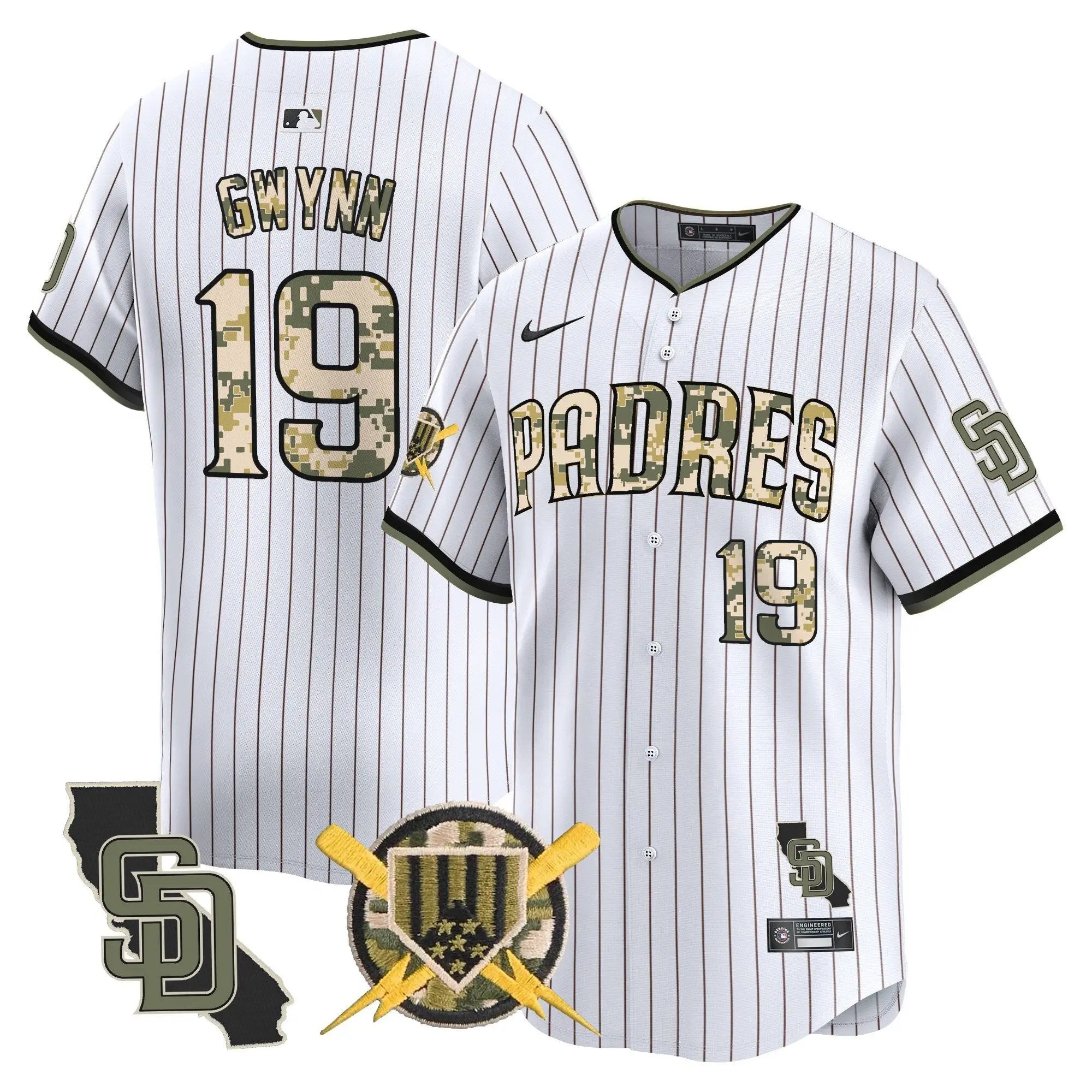 Padres Armed Forces Day Vapor Premier Limited Jersey - All Stitched by Digigearus
