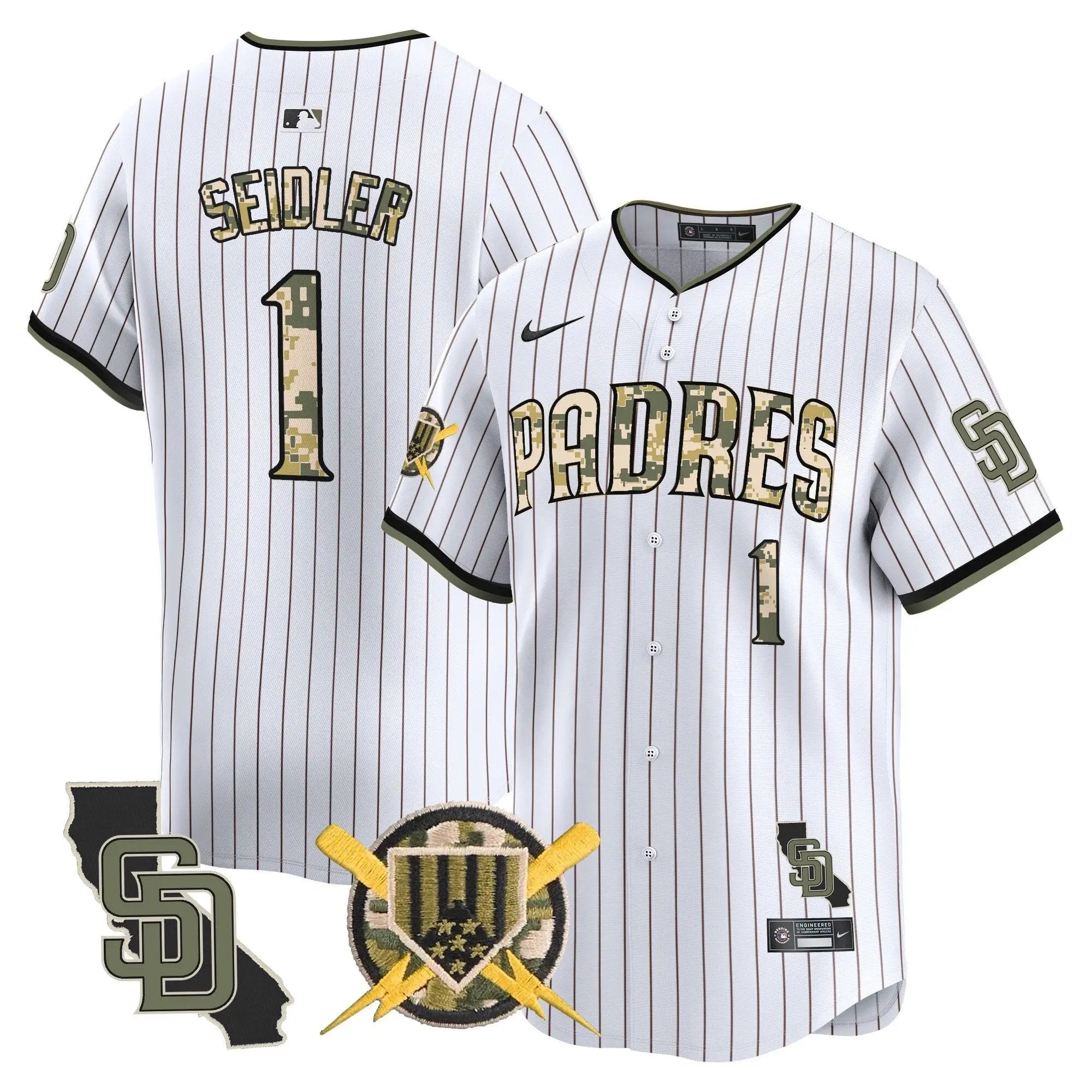 Padres Armed Forces Day Vapor Premier Limited Jersey - All Stitched by Digigearus