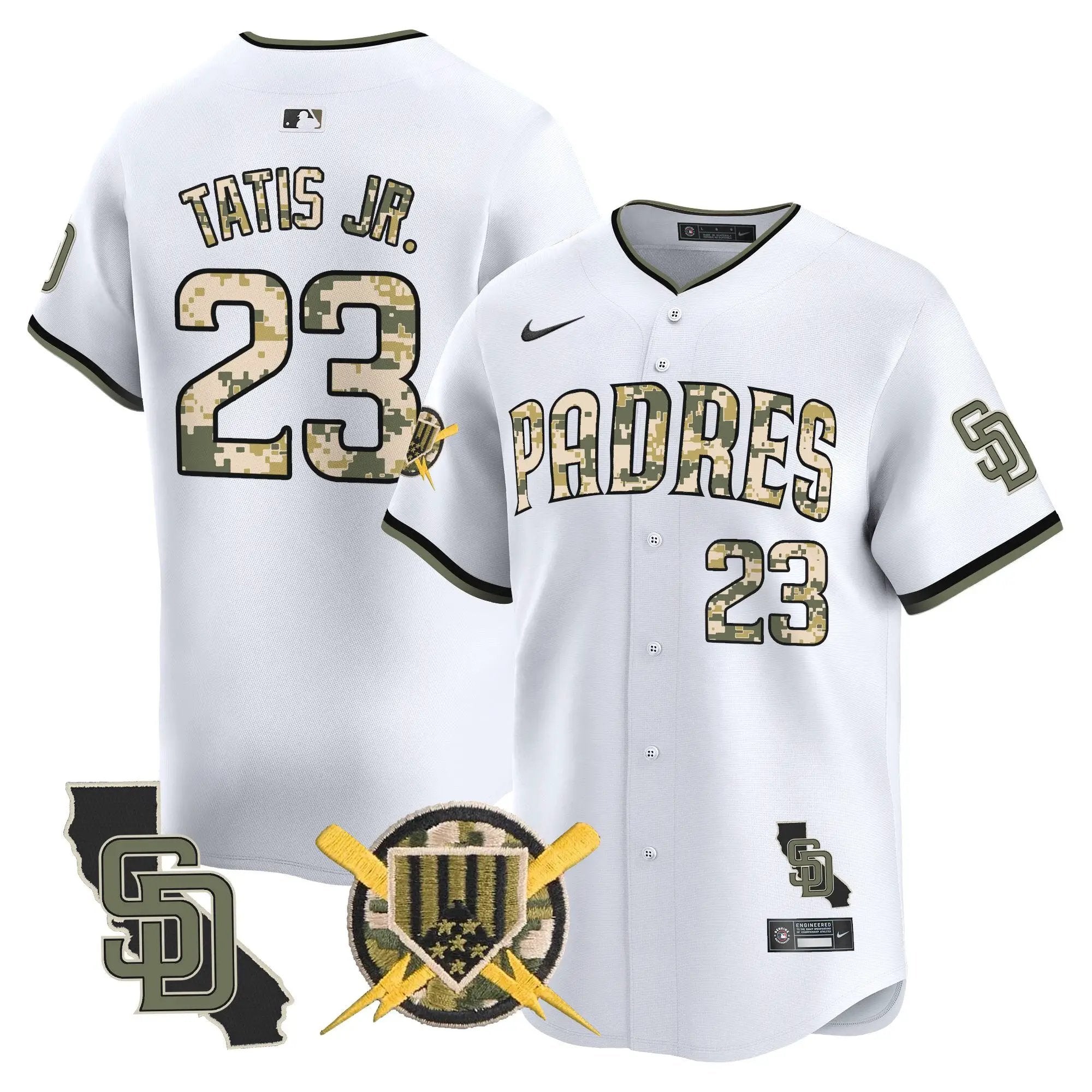Padres Armed Forces Day Vapor Premier Limited Jersey - All Stitched by Digigearus
