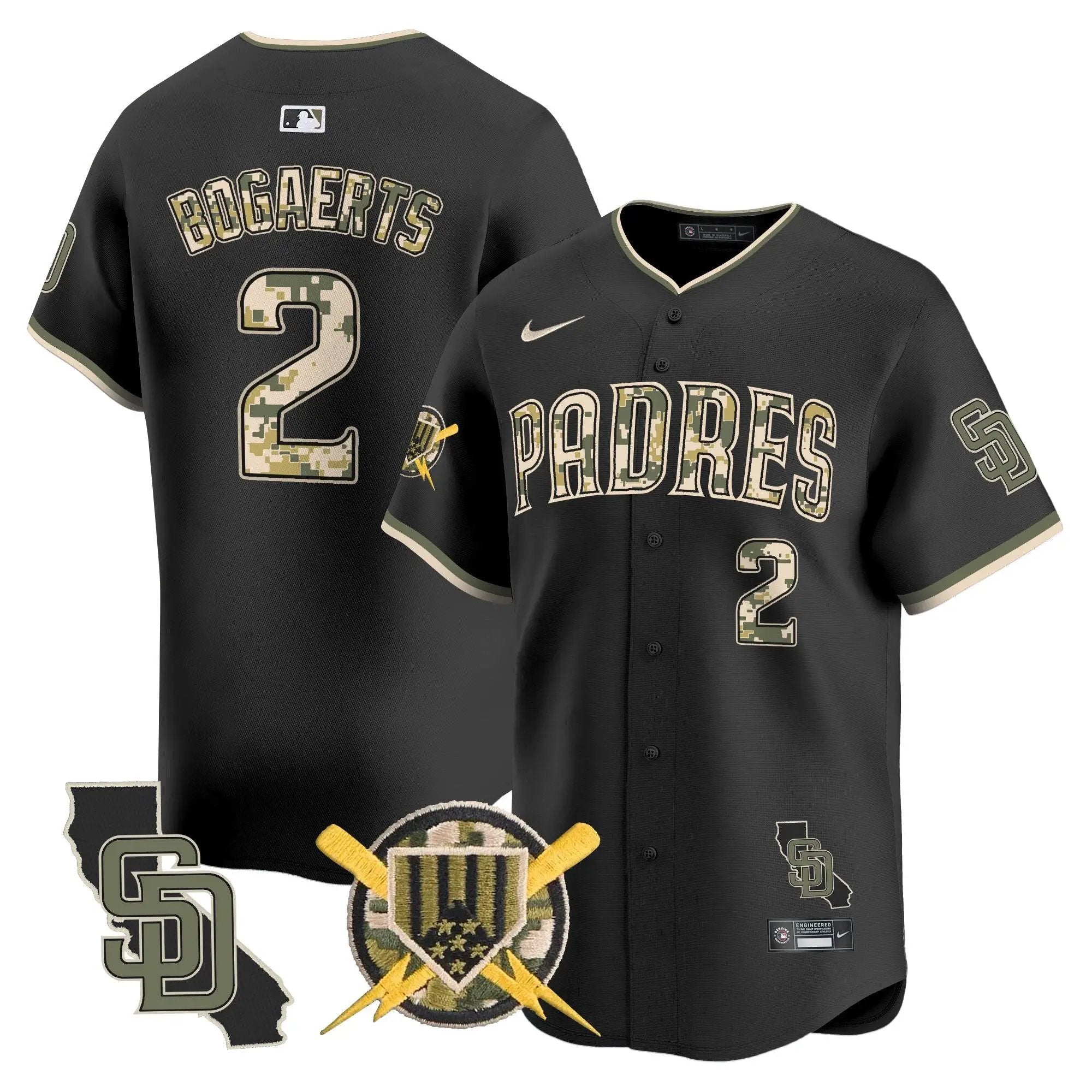 Padres Armed Forces Day Vapor Premier Limited Jersey - All Stitched by Digigearus