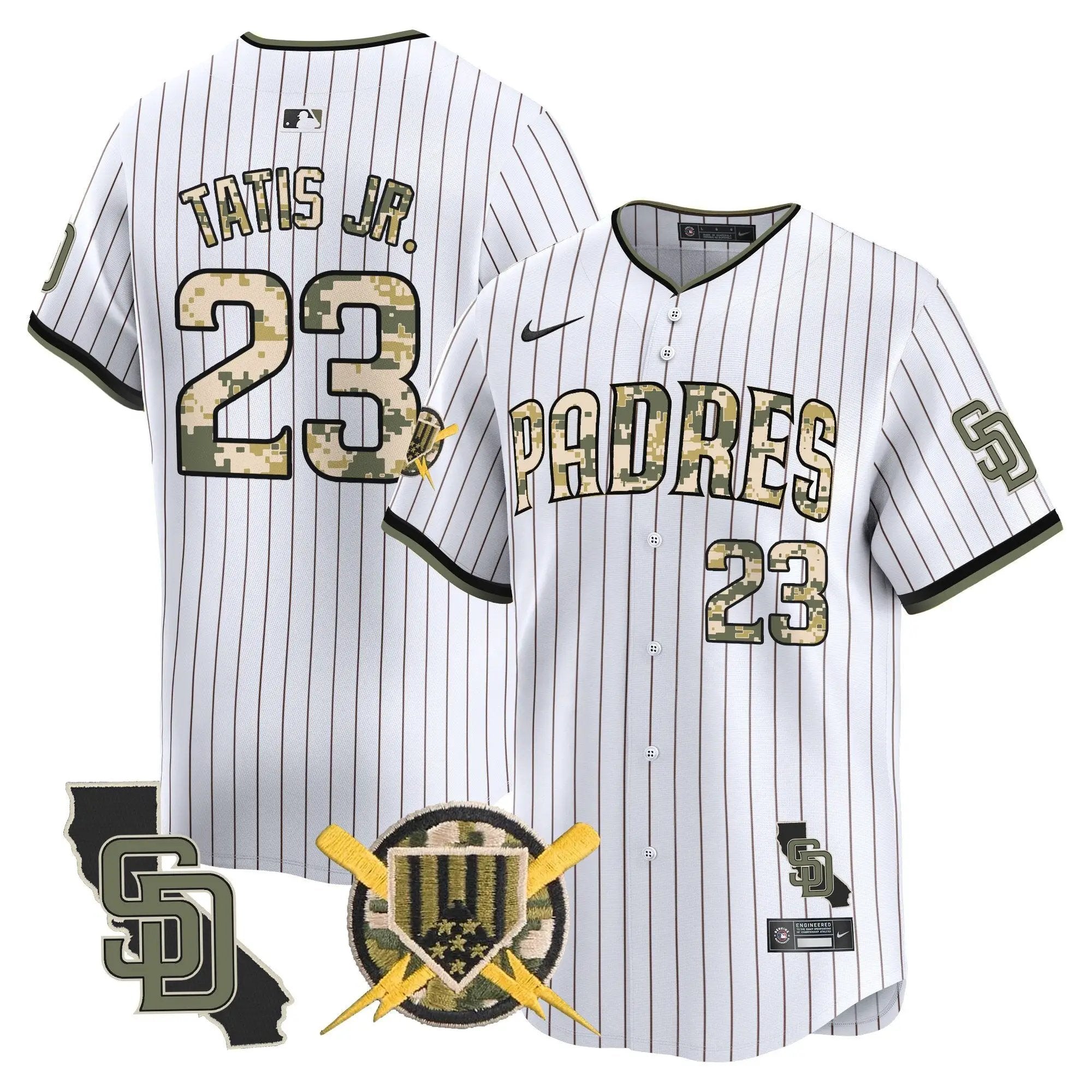 Padres Armed Forces Day Vapor Premier Limited Jersey - All Stitched by Digigearus