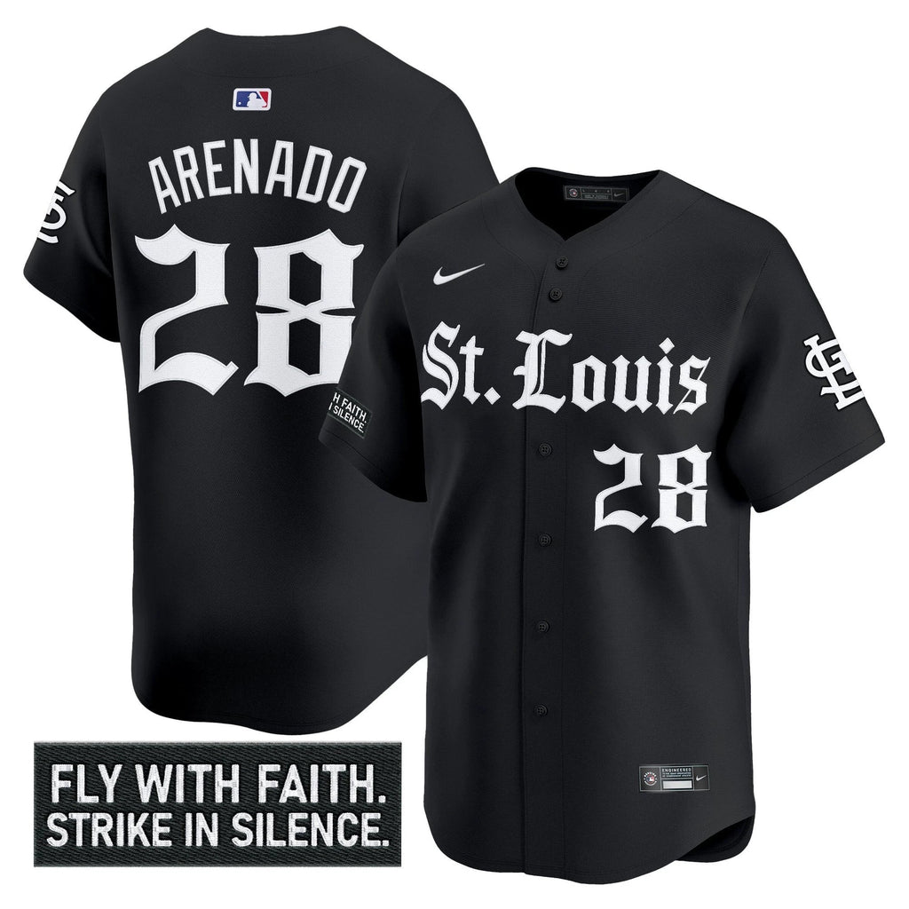 St. Louis Cardinals 'Gothic Legacy Edition' Vapor Premier Limited Jersey - All Stitched by St. Louis Cardinals
