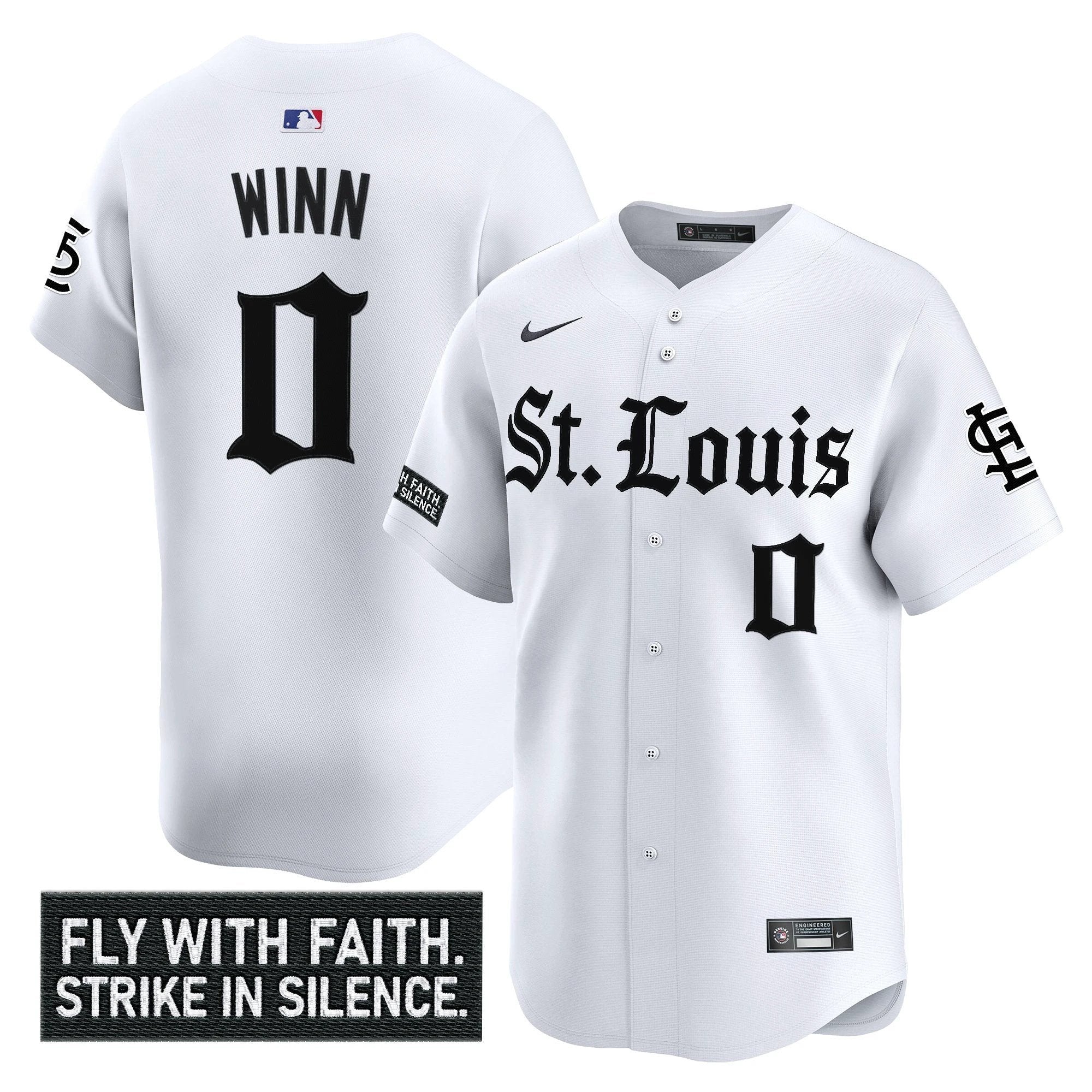 St. Louis Cardinals 'Gothic Legacy Edition' Vapor Premier Limited Jersey - All Stitched by St. Louis Cardinals