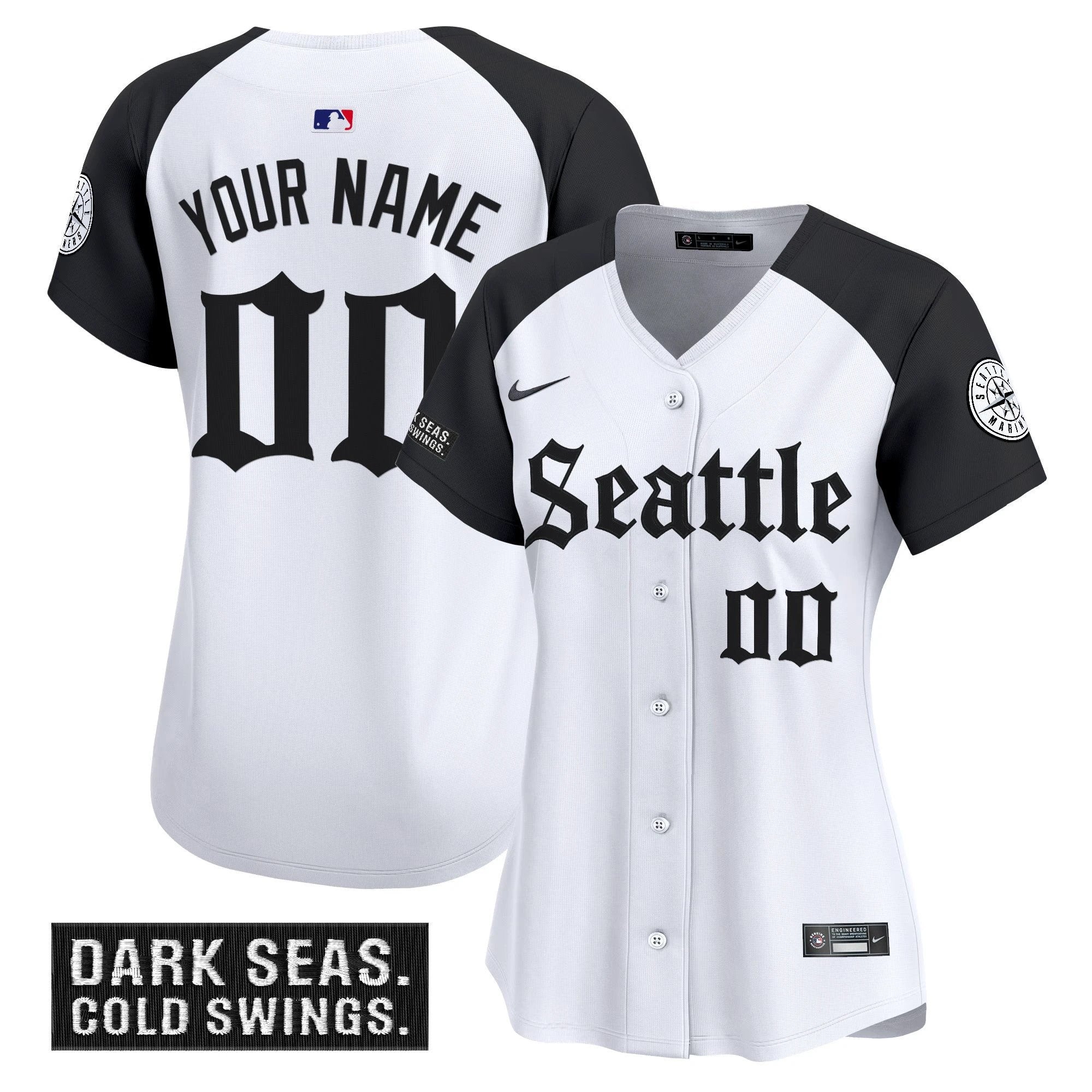 Seattle Mariners 'Deep Sea Gothic Edition' Vapor Premier Limited Custom Jersey - All Stitched by Seattle Mariners