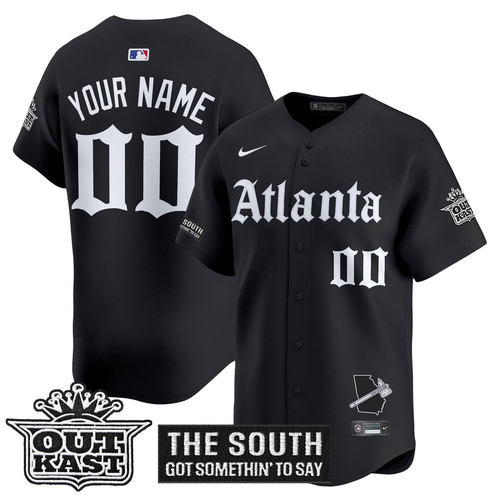 Atlanta Braves 'Gothic South x Outkast Edition' Vapor Premier Limited Custom Jersey - All Stitched by Atlanta Braves