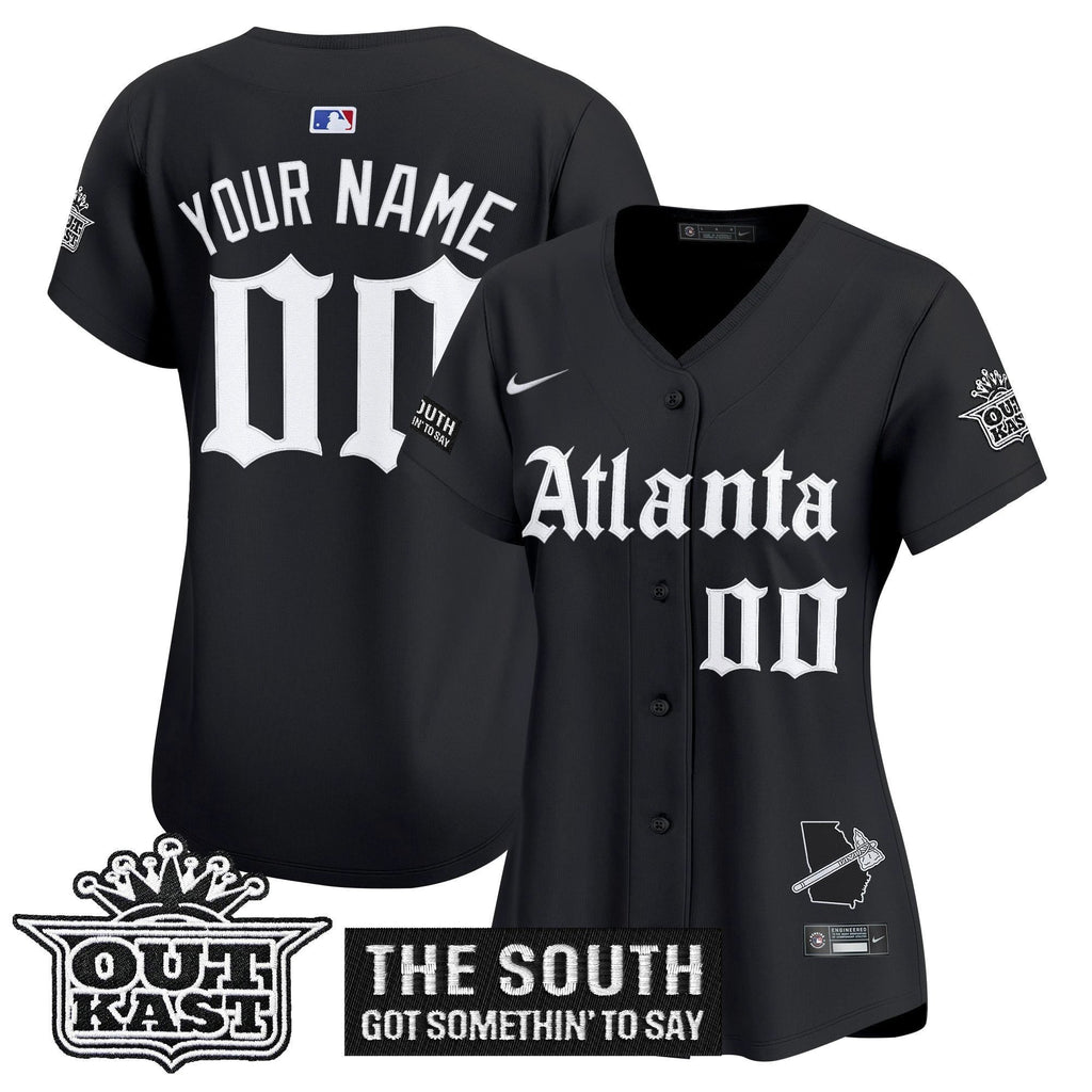 Atlanta Braves 'Gothic South x Outkast Edition' Vapor Premier Limited Custom Jersey - All Stitched by Atlanta Braves