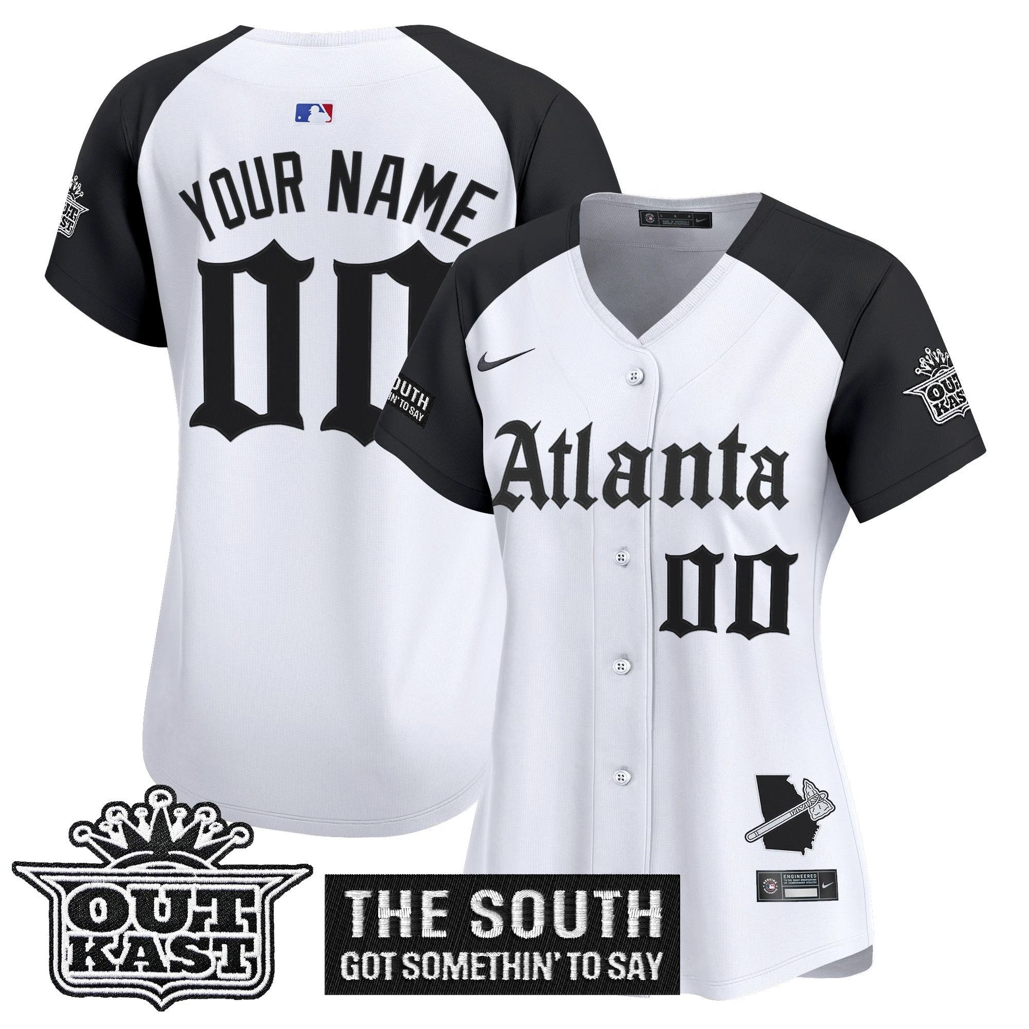 Atlanta Braves 'Gothic South x Outkast Edition' Vapor Premier Limited Custom Jersey - All Stitched by Atlanta Braves