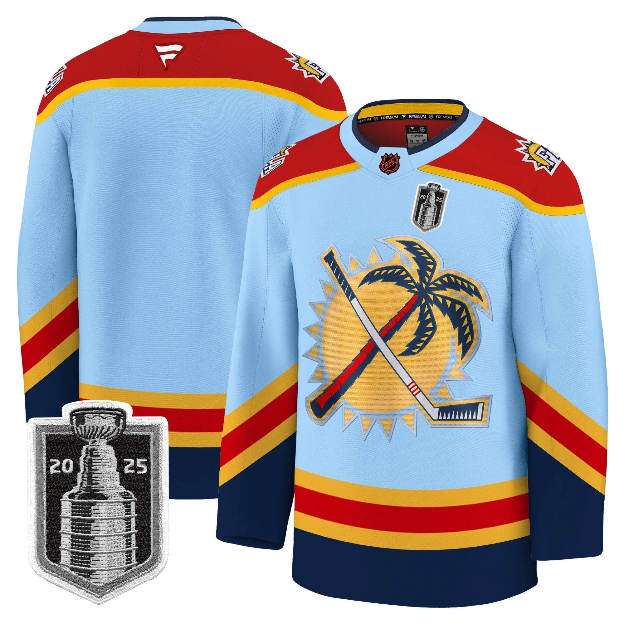 Men Florida Panthers 2025 Stanley Cup Final Premium Jersey - All Stitched by Florida Panthers