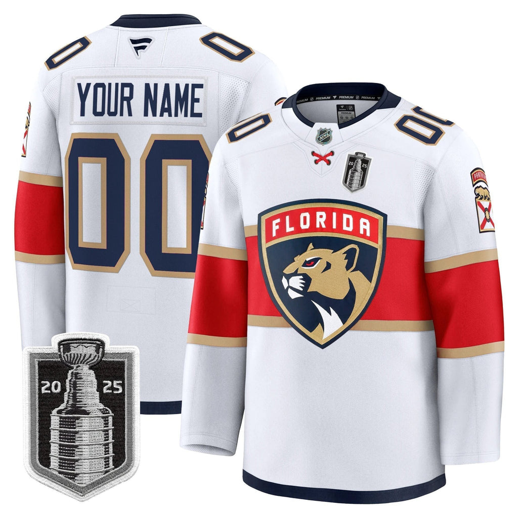 Florida Panthers 2025 Stanley Cup Final Premium Custom Jersey - All Stitched by Florida Panthers