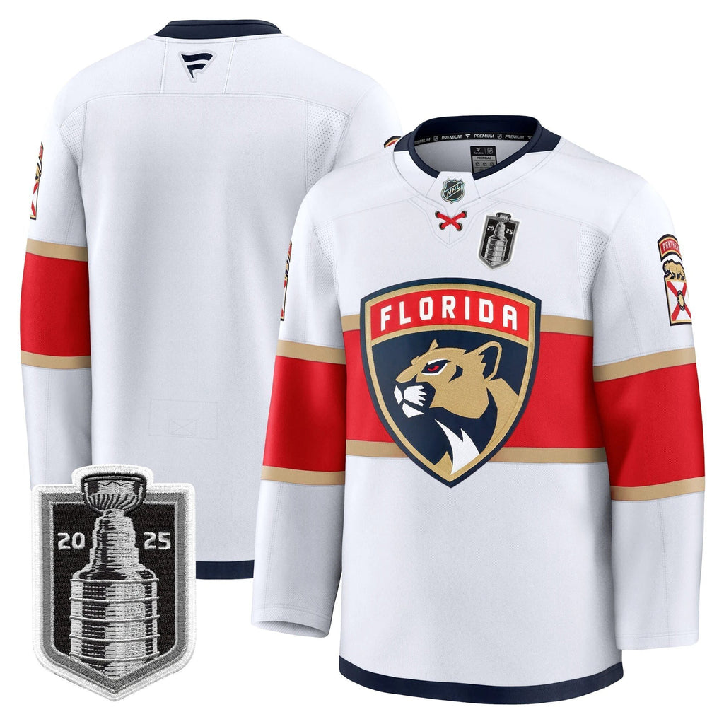 Men Florida Panthers 2025 Stanley Cup Final Premium Jersey - All Stitched by Florida Panthers