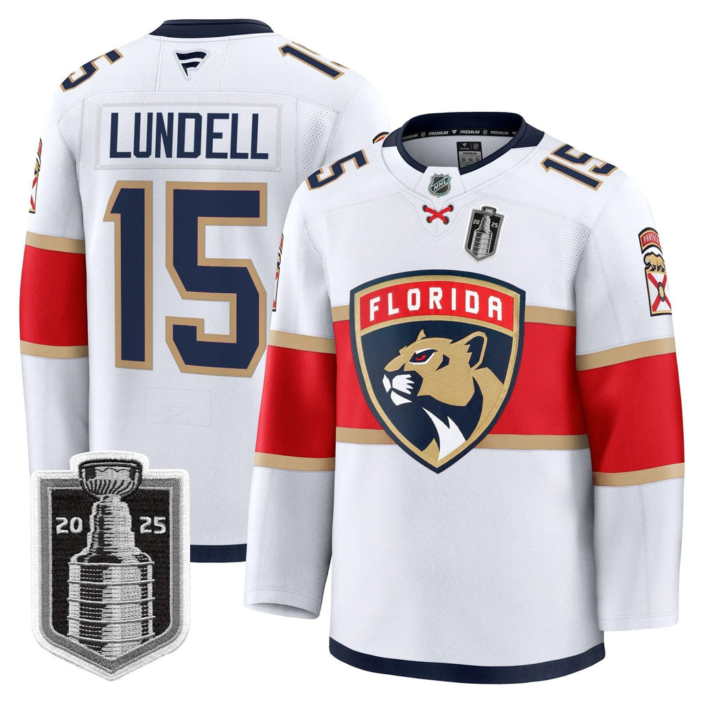 Men Florida Panthers 2025 Stanley Cup Final Premium Jersey - All Stitched by Florida Panthers