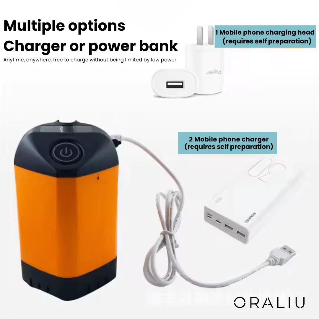 Portable Camping Shower with Pump – USB Rechargeable, 4400mAh Battery, Compact & Easy Setup by BowLift