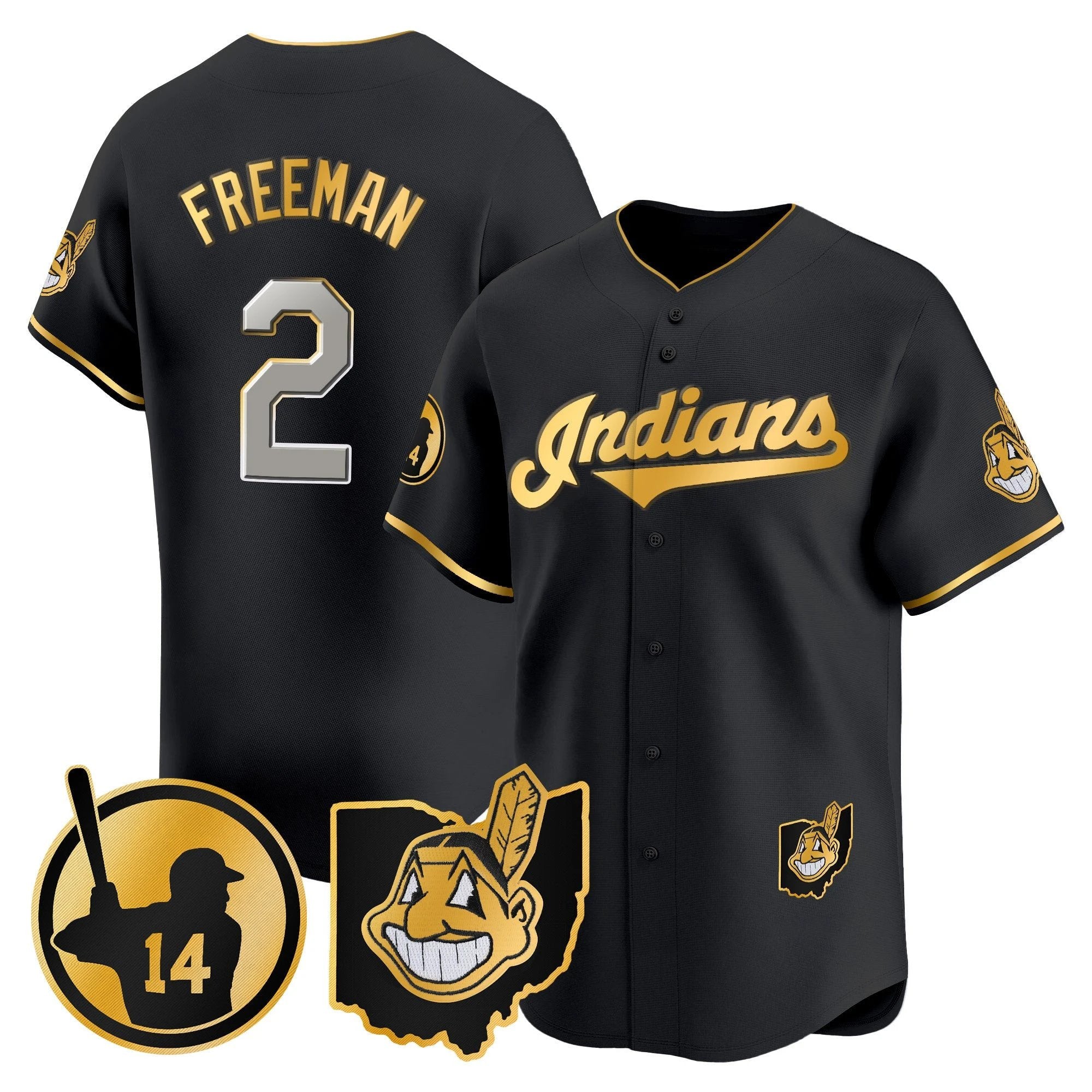 Cleveland Indians Larry Doby Patch Vapor Premier Limited Jersey - All Stitched by Digigearus