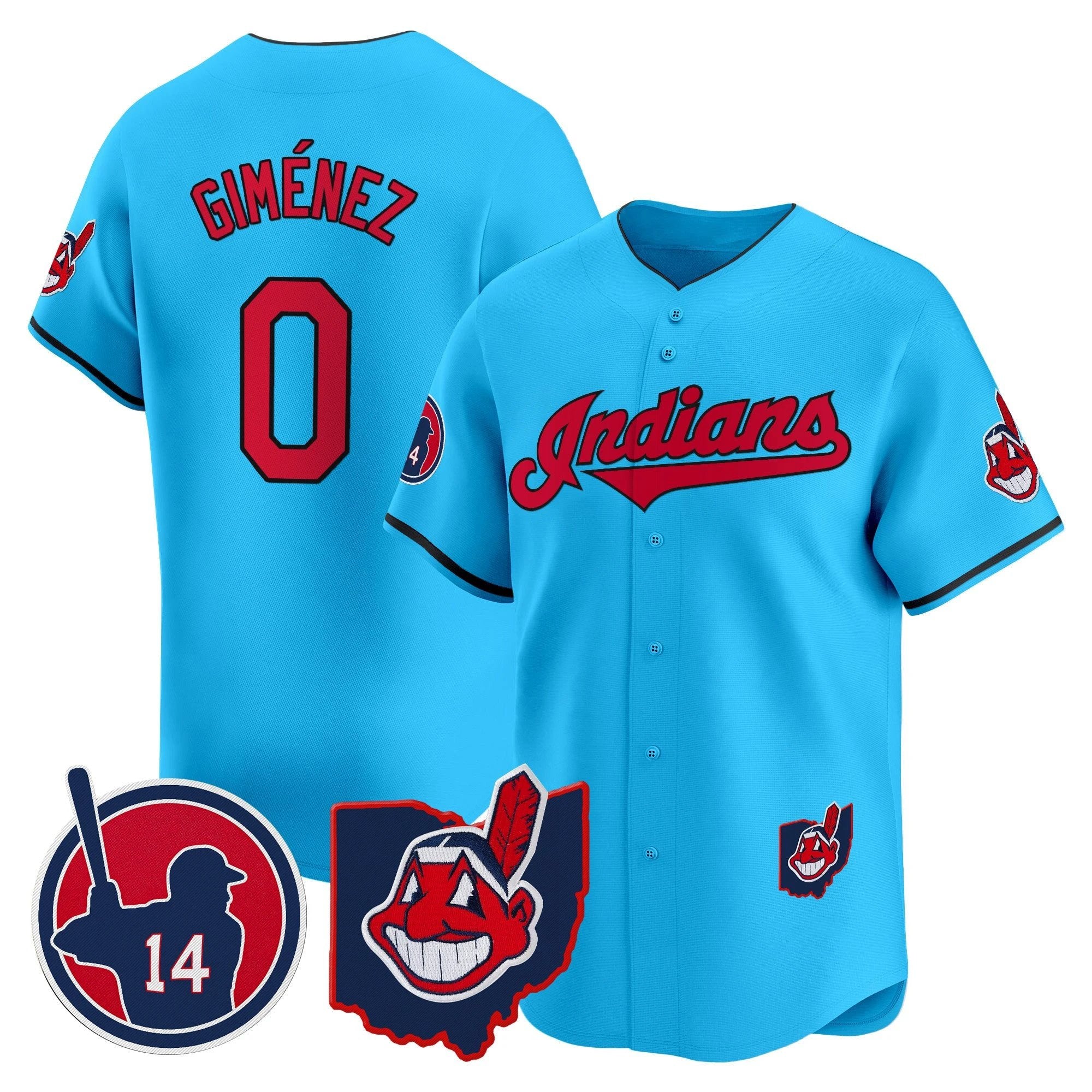 Cleveland Indians Larry Doby Patch Vapor Premier Limited Jersey - All Stitched by Digigearus
