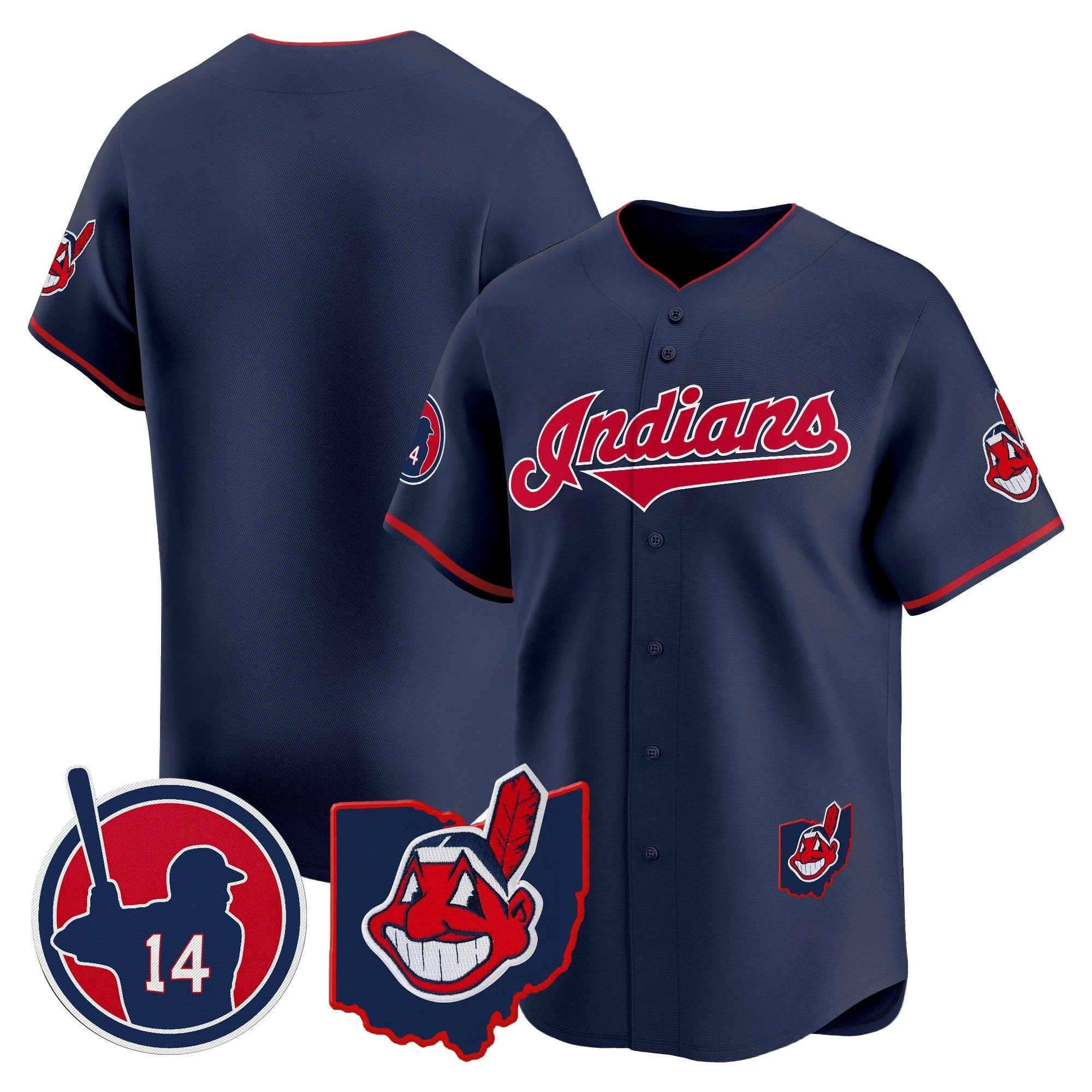 Cleveland Indians Larry Doby Patch Vapor Premier Limited Jersey - All Stitched by Digigearus