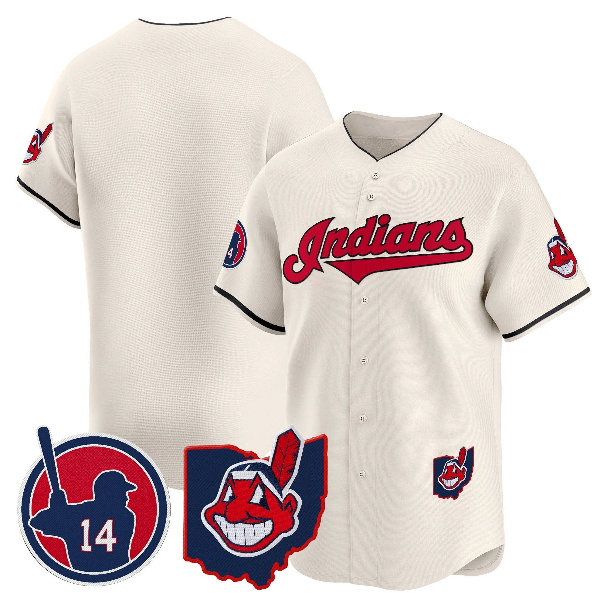 Cleveland Indians Larry Doby Patch Vapor Premier Limited Jersey - All Stitched by Digigearus