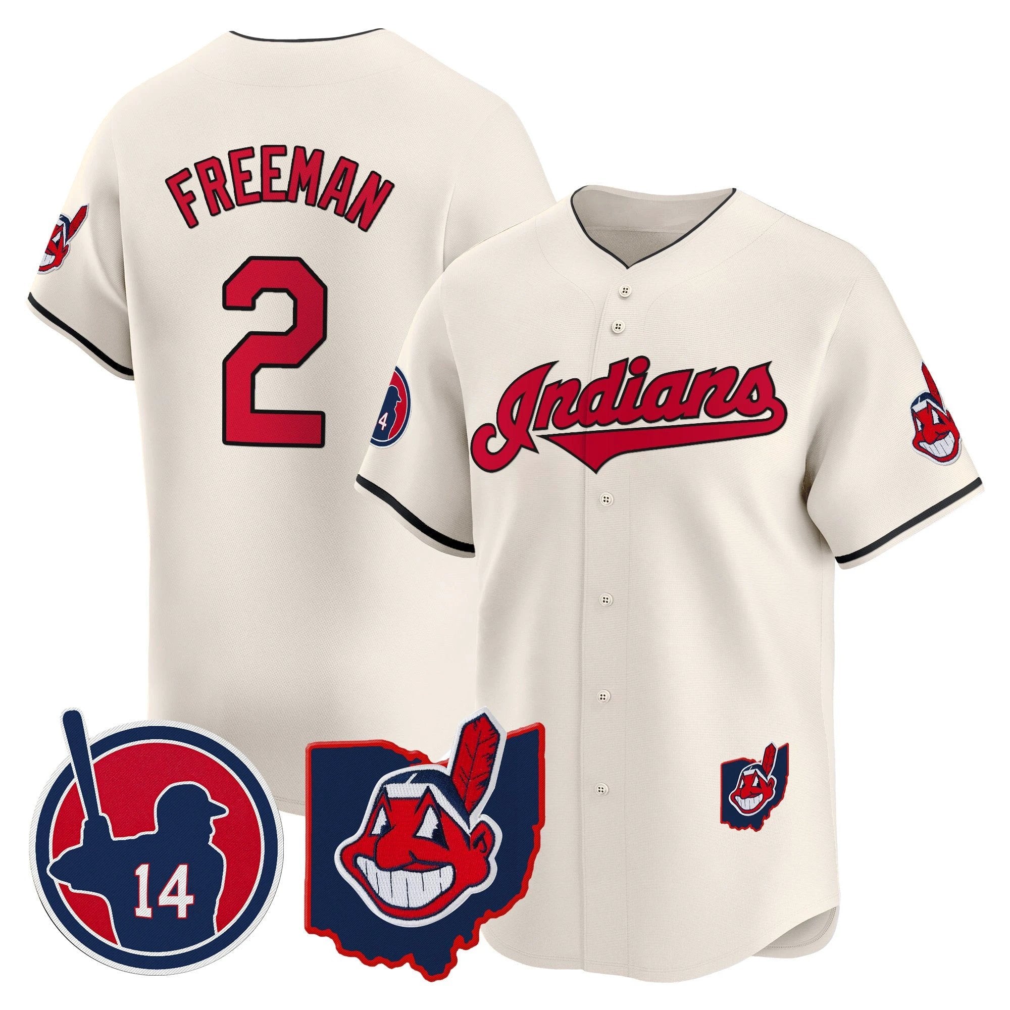 Cleveland Indians Larry Doby Patch Vapor Premier Limited Jersey - All Stitched by Digigearus