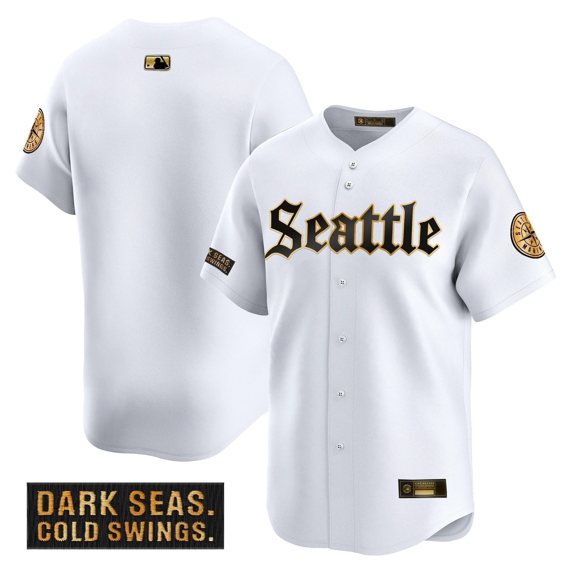 SEA 'Deep Sea Gothic Edition' Gold Vapor Premier Limited Jersey - All Stitched by Magicgearus