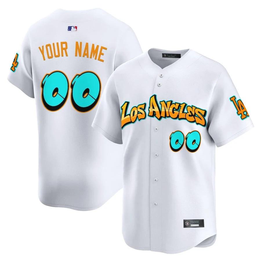 Los Angeles Dodgers 'Graffiti Street Style Edition' Vapor Premier Limited Custom Jersey - All Stitched by Los Angeles Dodgers