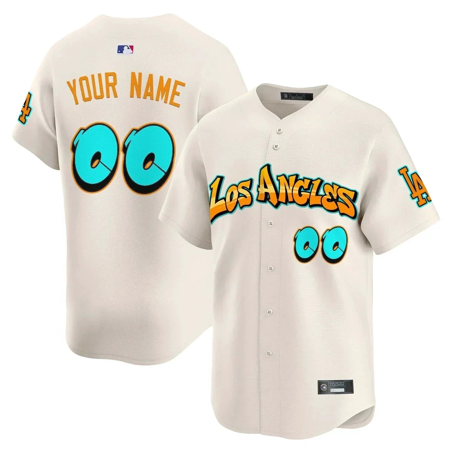 Los Angeles Dodgers 'Graffiti Street Style Edition' Vapor Premier Limited Custom Jersey - All Stitched by Los Angeles Dodgers