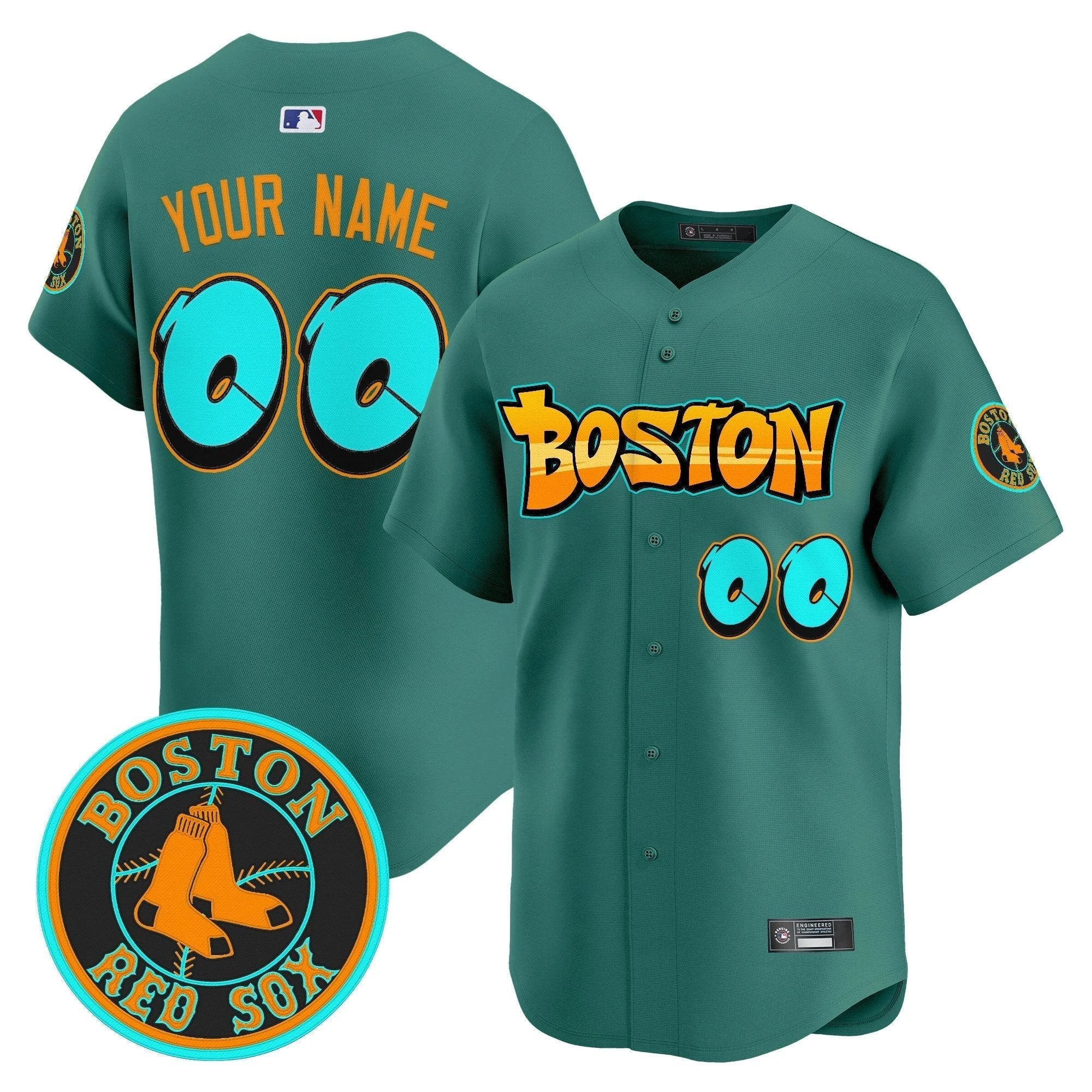 Boston Red Sox 'Graffiti Streetstyle Edition' Vapor Premier Limited Custom Jersey - All Stitched by Boston Red Sox